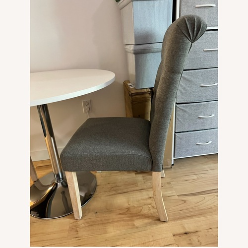 Used Tufted Parsons Dining Chair (Pink/Purple) for sale on AptDeco