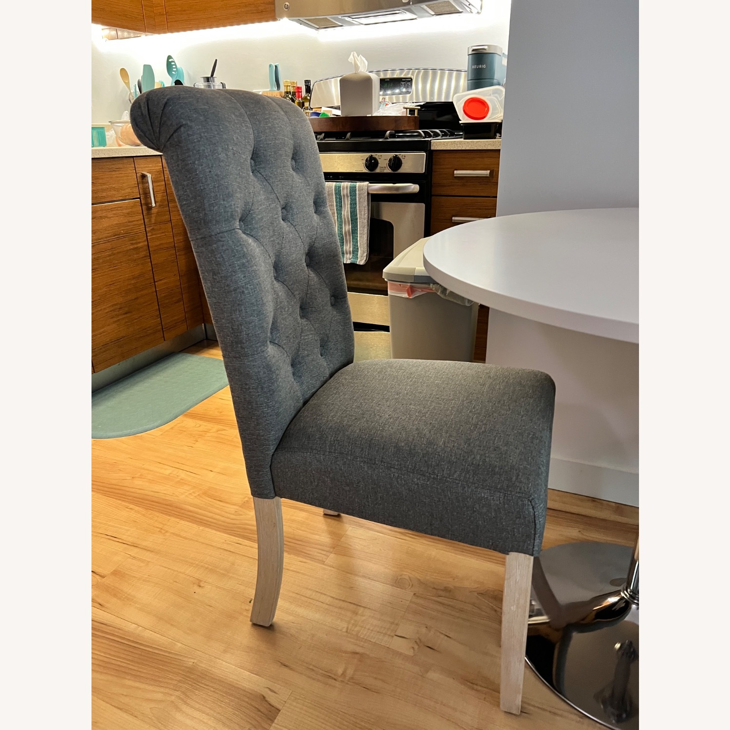 Tufted Parsons Dining Chair (Pink/Purple) - image-3
