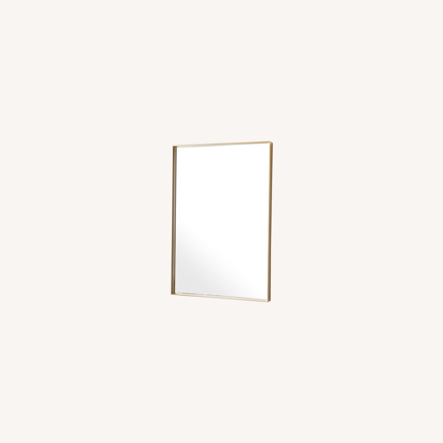 West Elm Deep Framed Metal Wall Mirror, Rectangle AptDeco