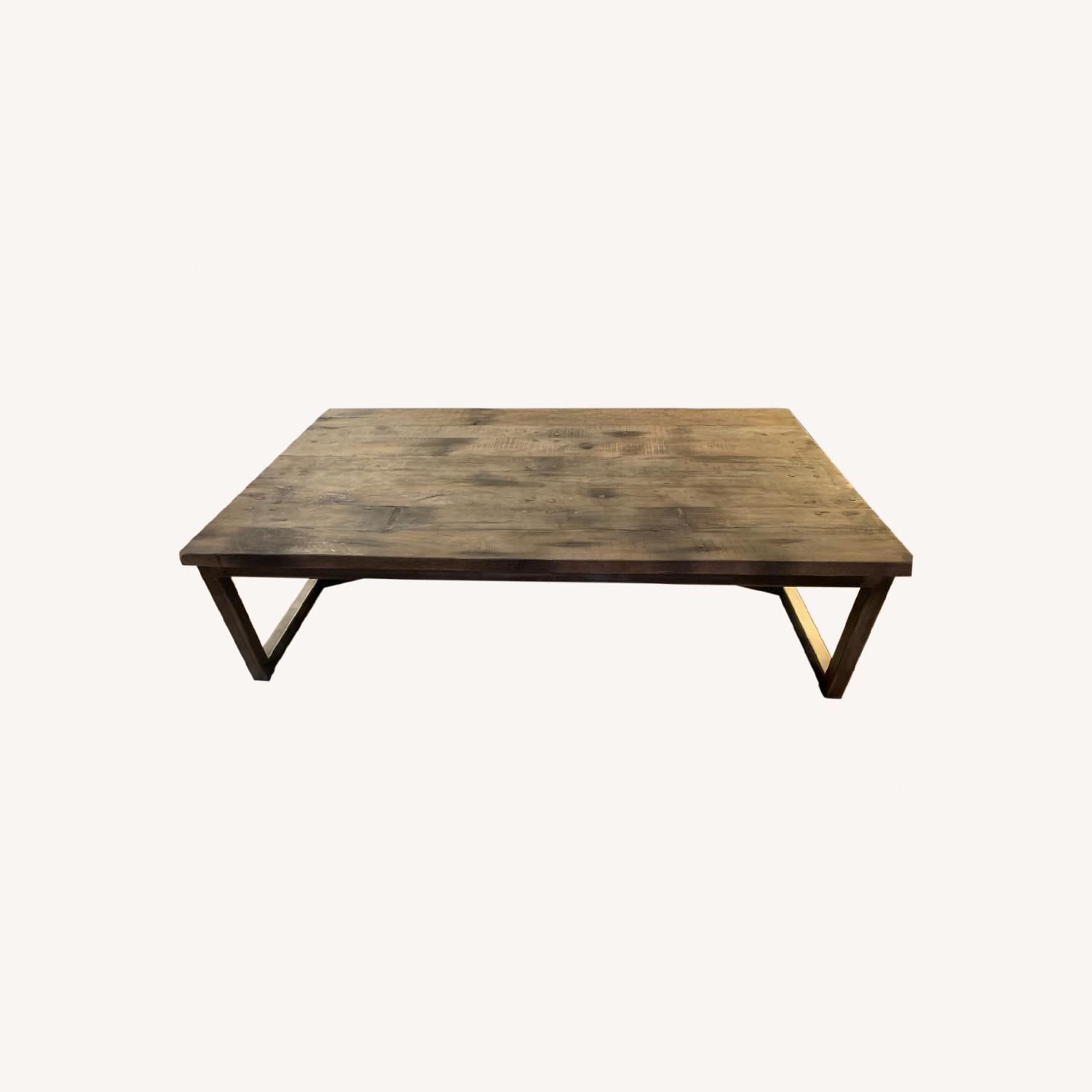 Salvaged Boatwood Coffee Table AptDeco