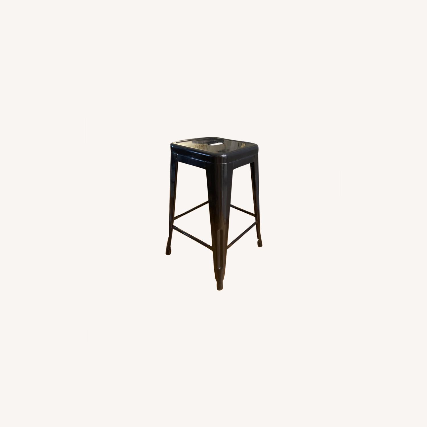Black Metal Counter Height Stools AptDeco
