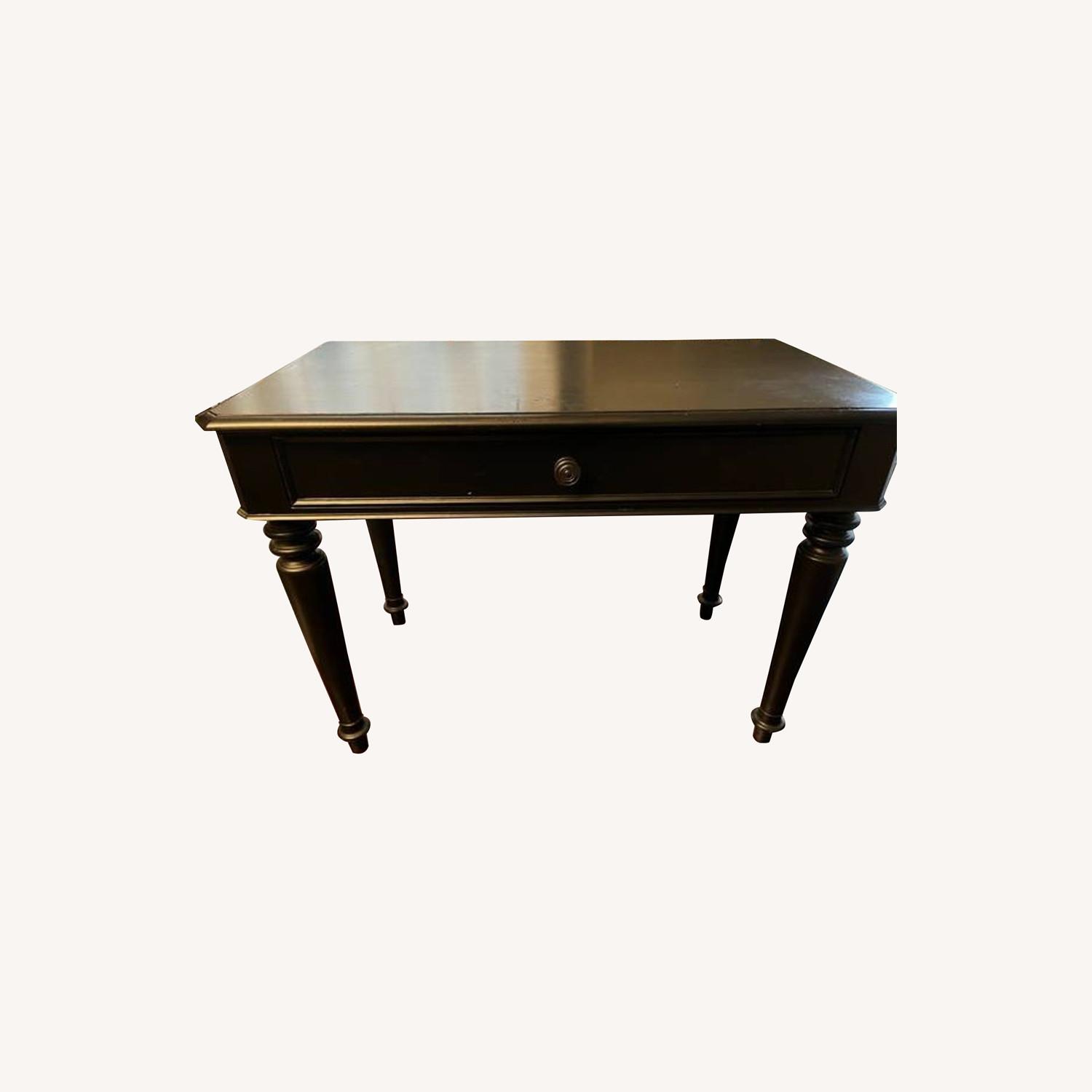 Black Pottery Barn Study Desk AptDeco