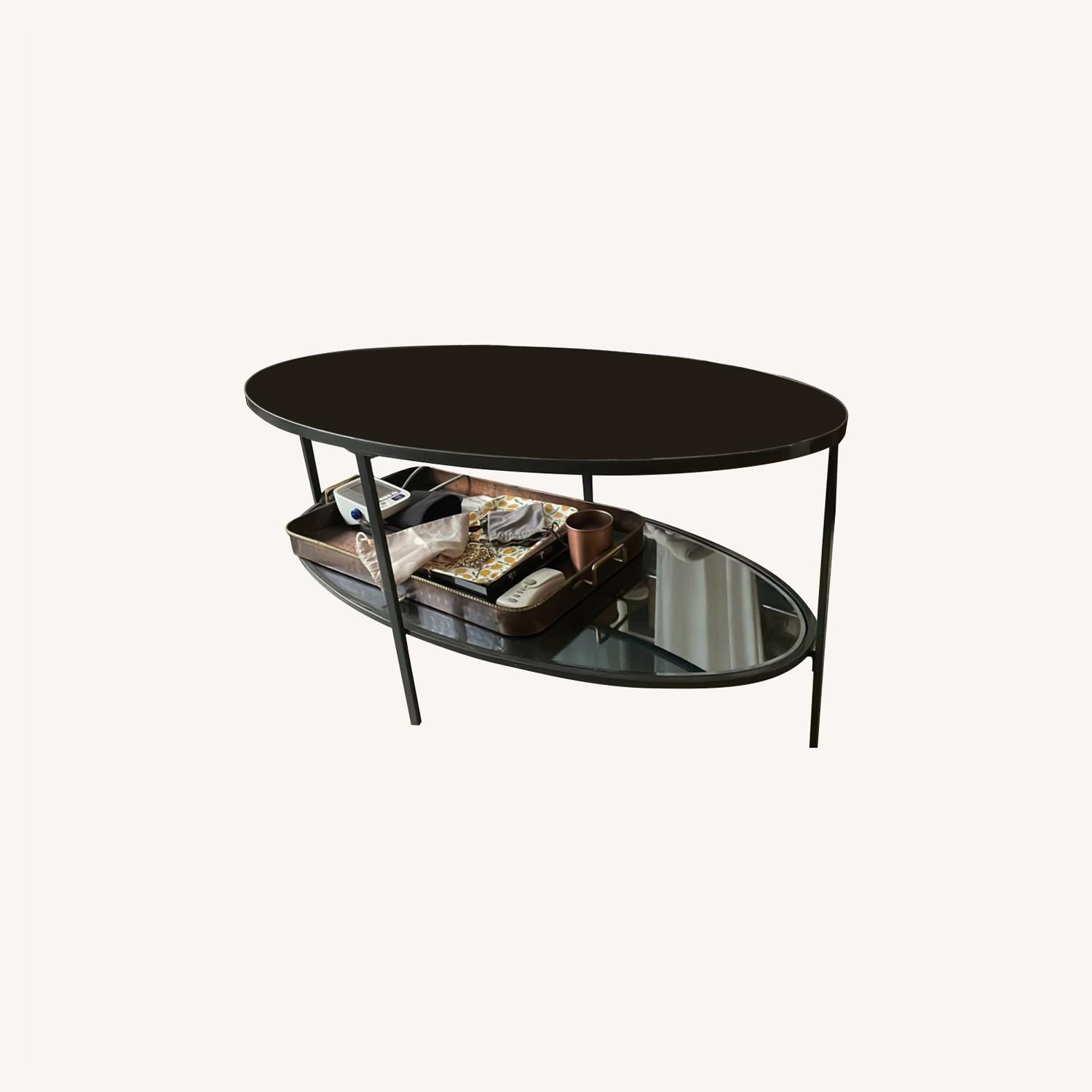 Wayfair Oval Glass Coffee Table AptDeco