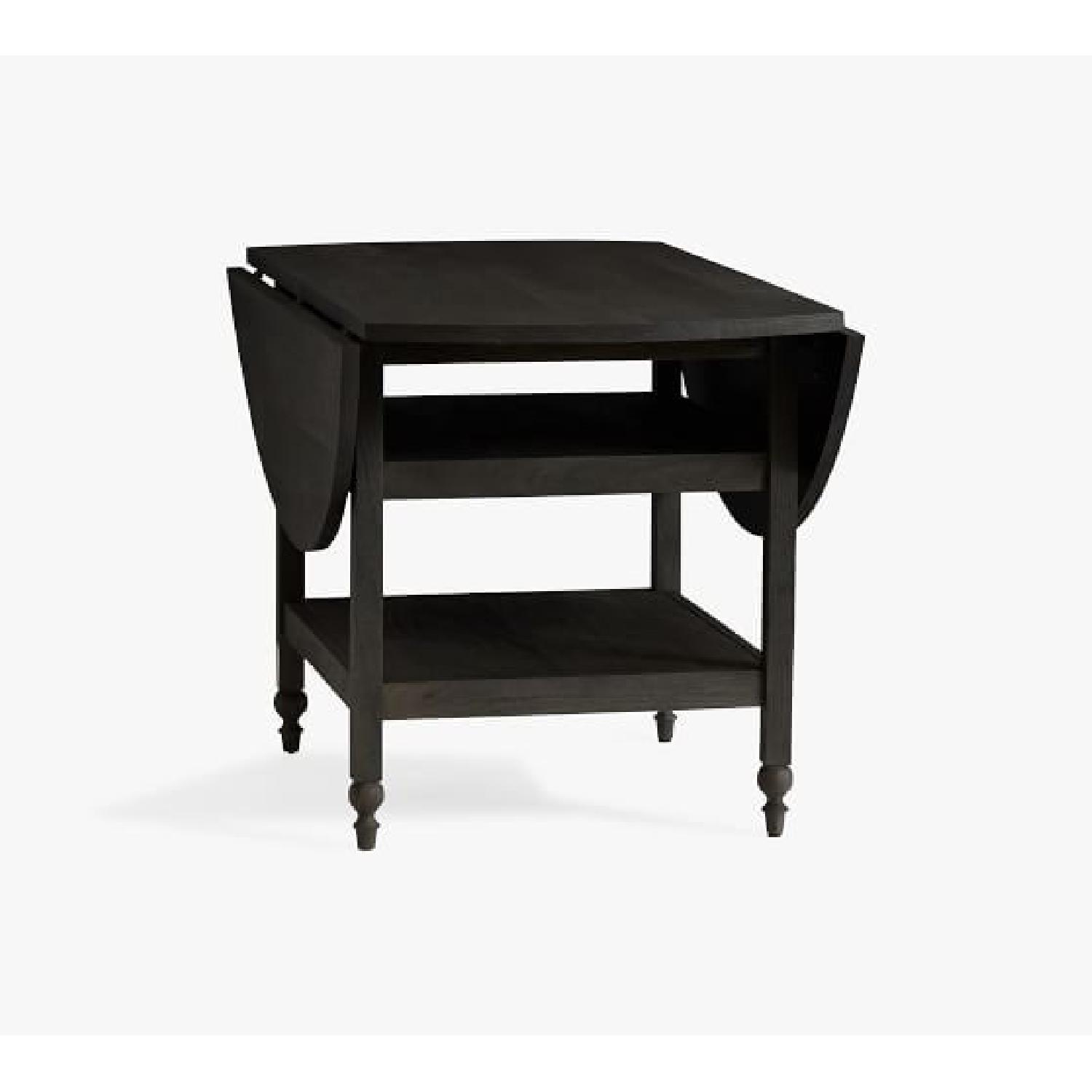 Pottery Barn Astoria Round Drop Leaf Table - image-4