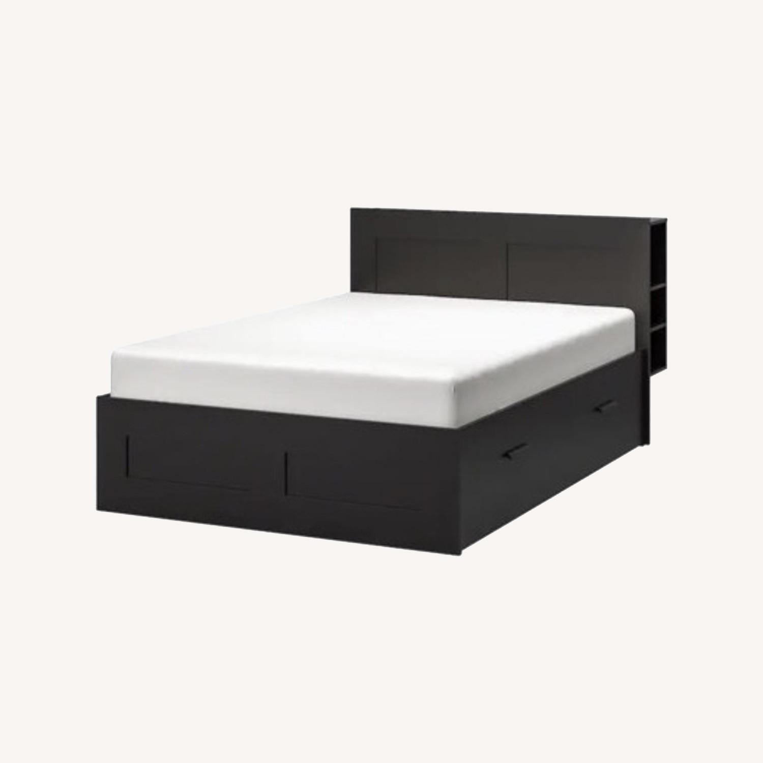 IKEA King Size Bed Frame with Storage - image-0