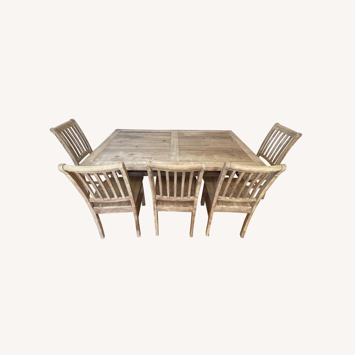 Beautiful Dining Table with 5 Chairs and a Bench AptDeco