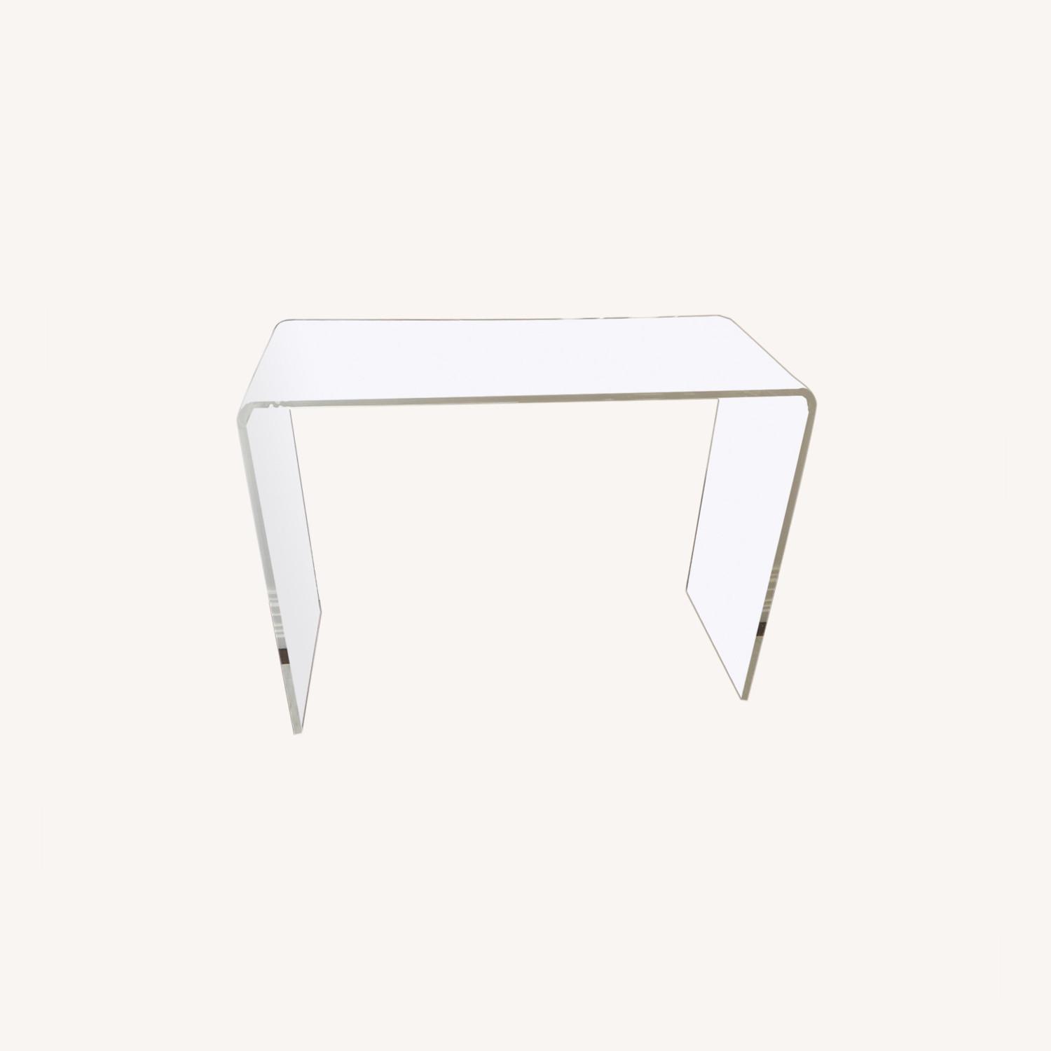 CB2 Peekaboo 38" Acrylic Console/Desk AptDeco