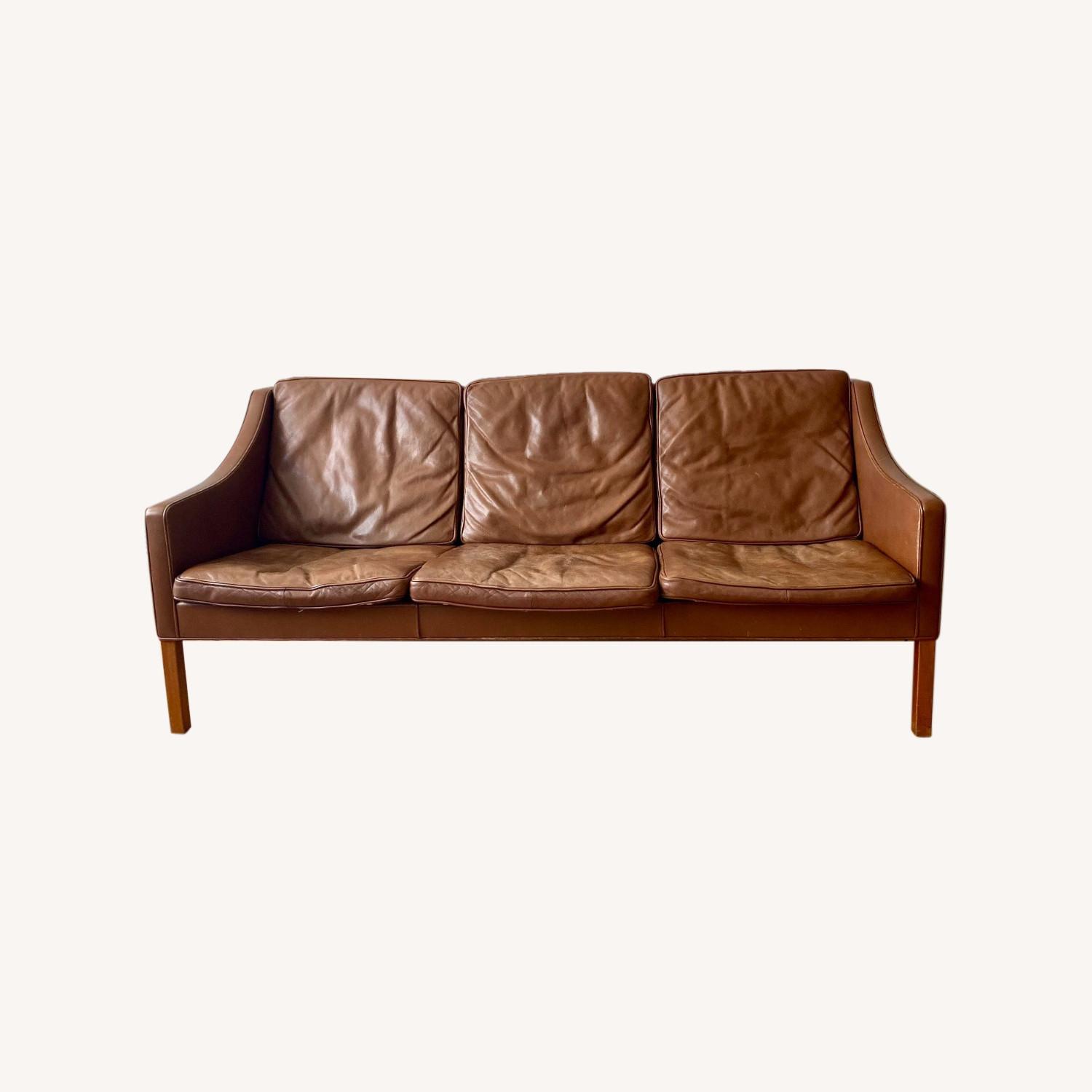 Danish Design Vintage Leather Sofa - AptDeco