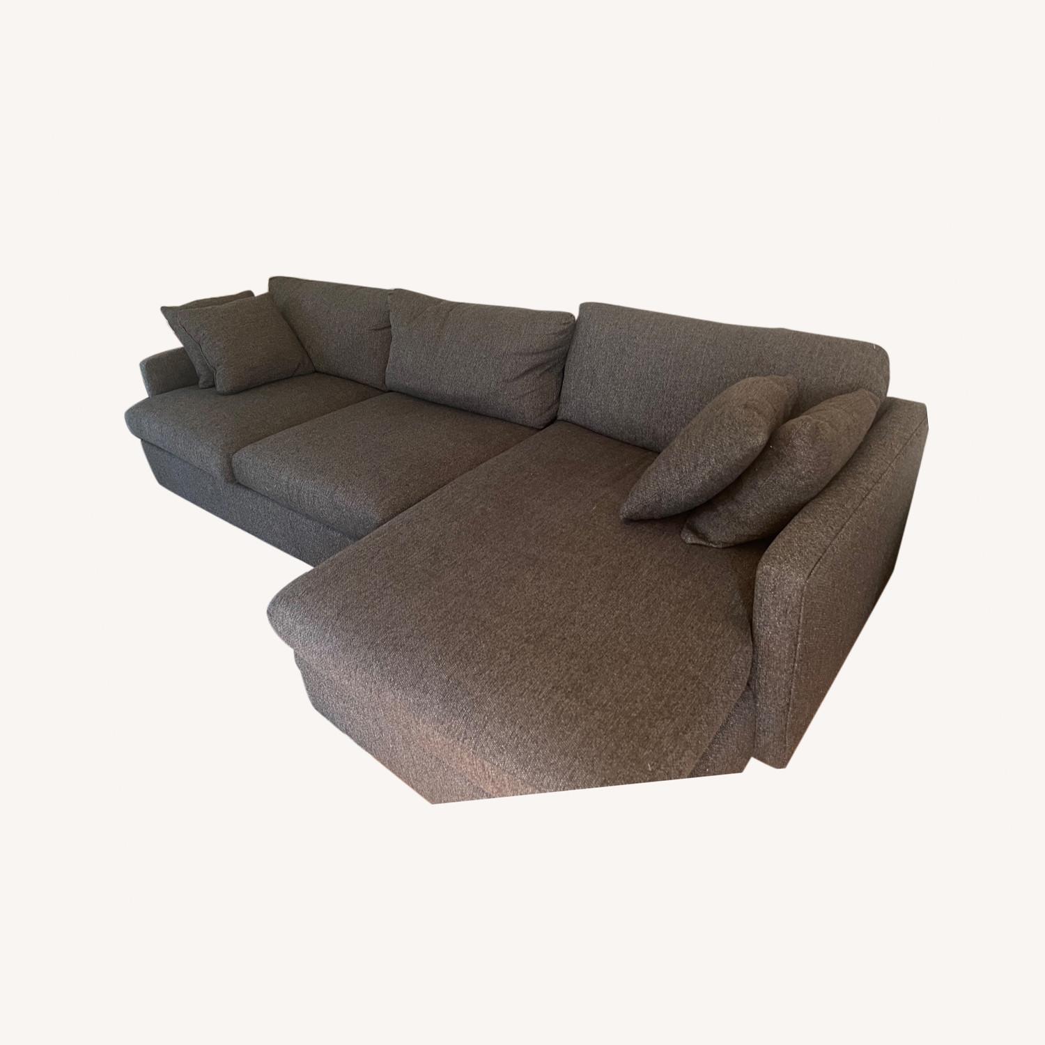 Crate and Barrel Lounge Deep Sectional Sofa - image-0
