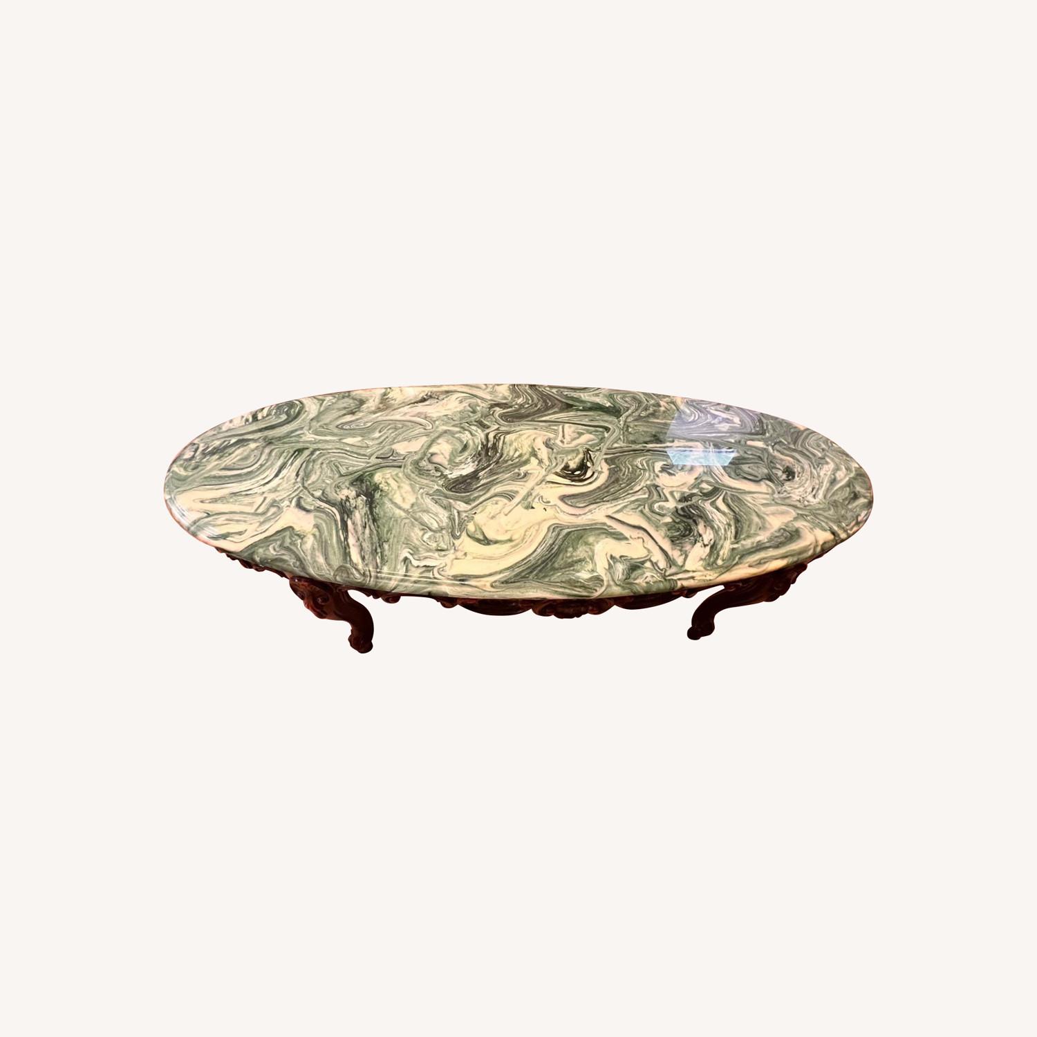Marble Top Coffee Table - image-0