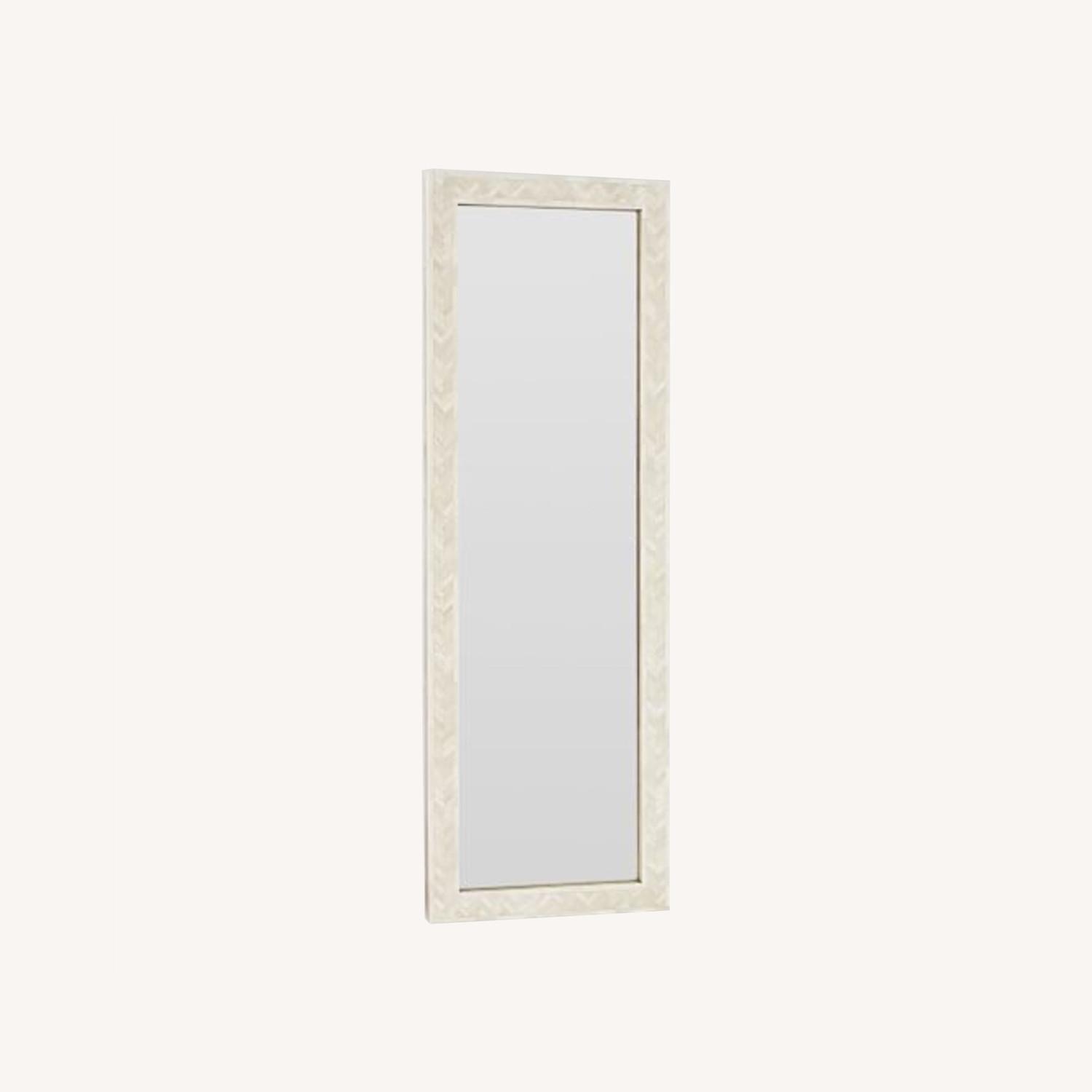 West Elm Parsons Bone Inlay Floor Mirror - image-0