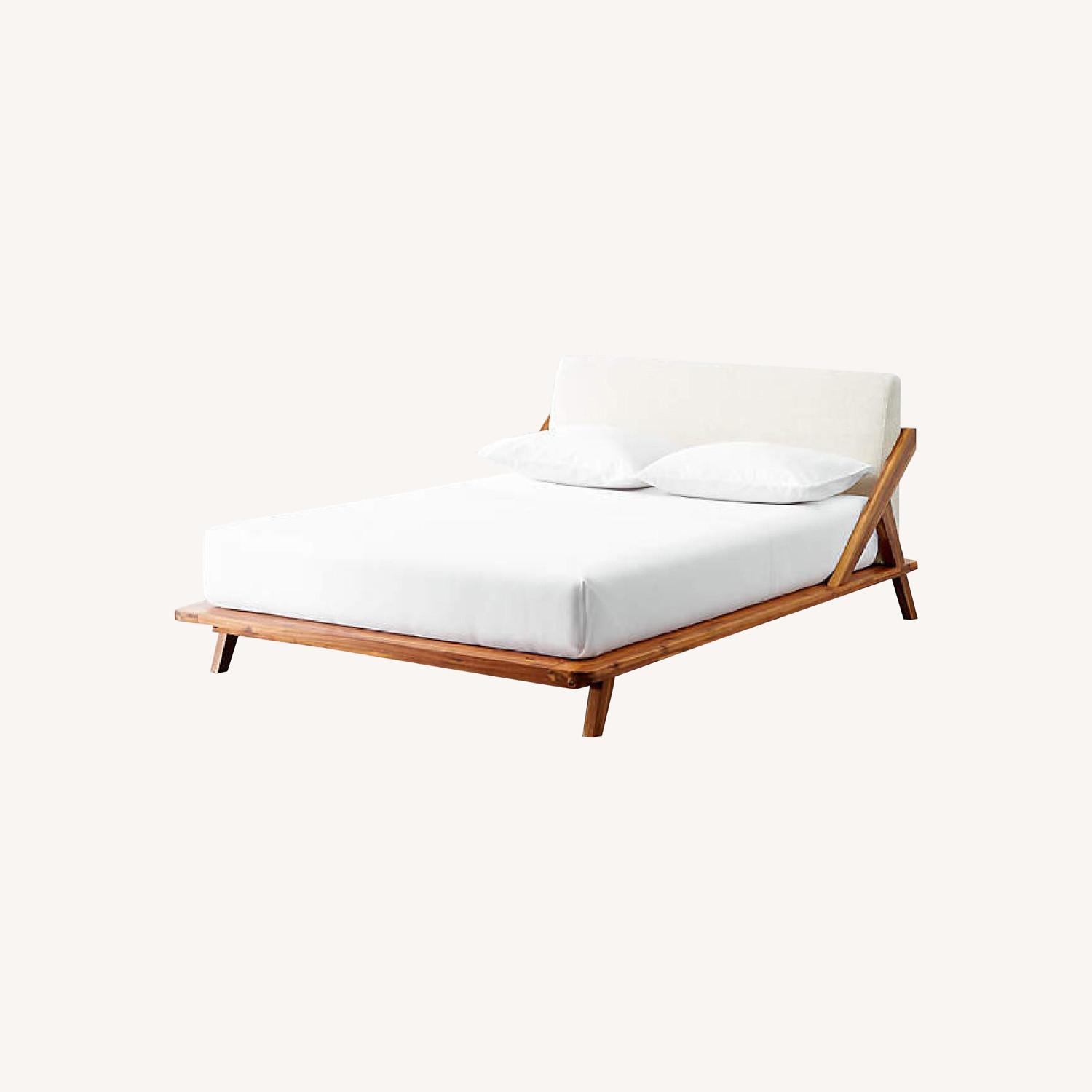 CB2 Drommen Acacia Queen Bed AptDeco