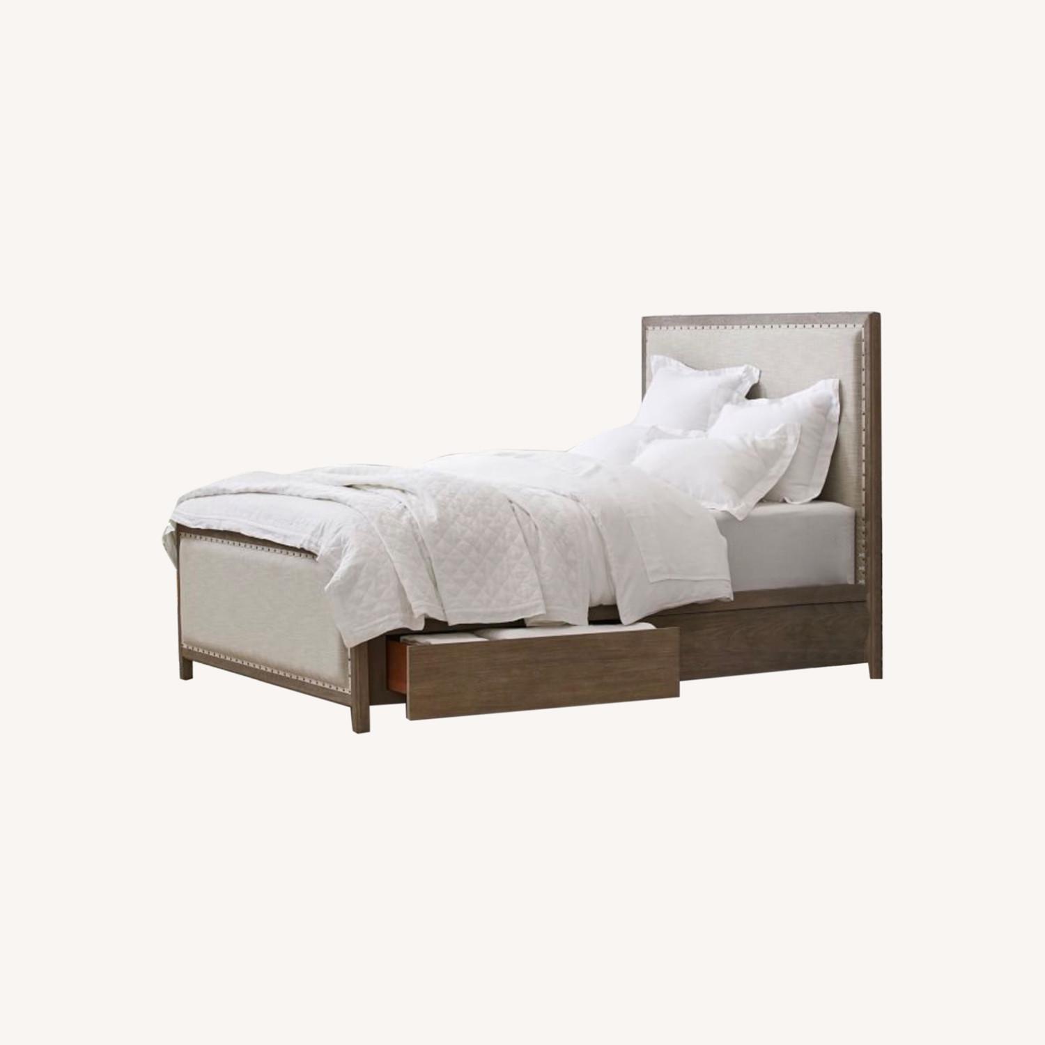 Pottery Barn Queen Storage Bed AptDeco