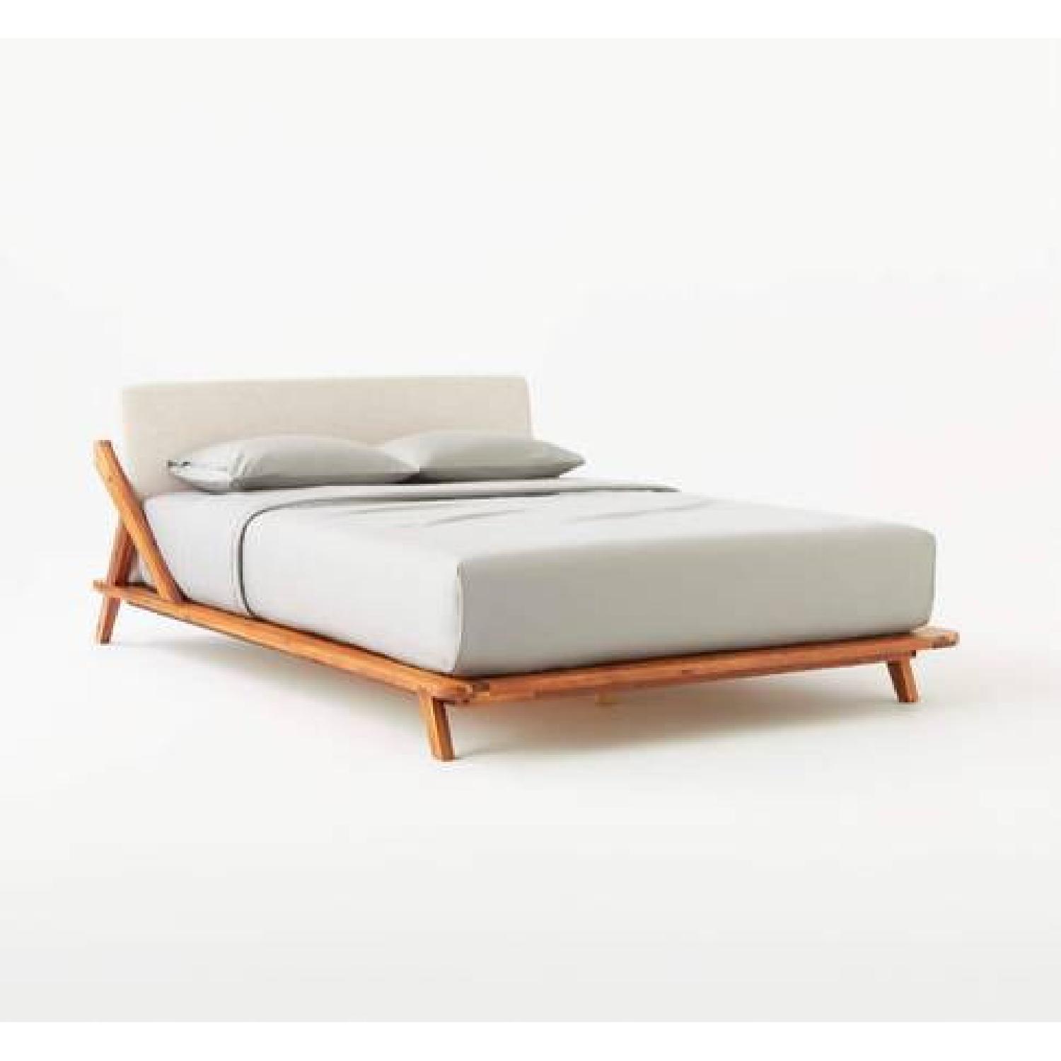 CB2 Drommen Acacia Queen Bed AptDeco