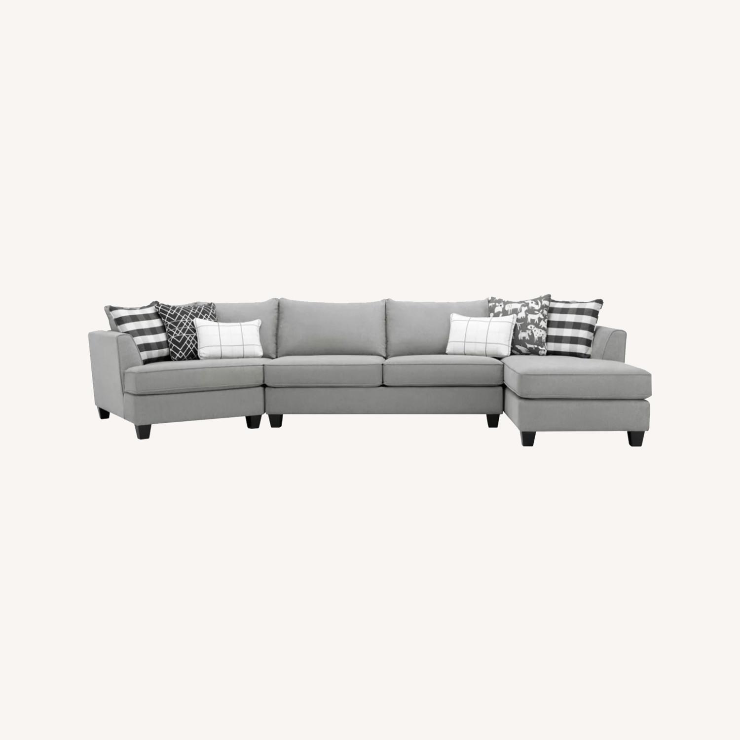 Raymour & Flanagan Grey Daine Sofa - image-0