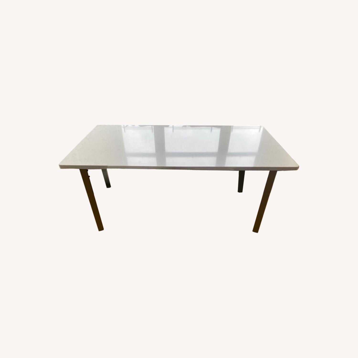Custom Quartz Dining Table AptDeco
