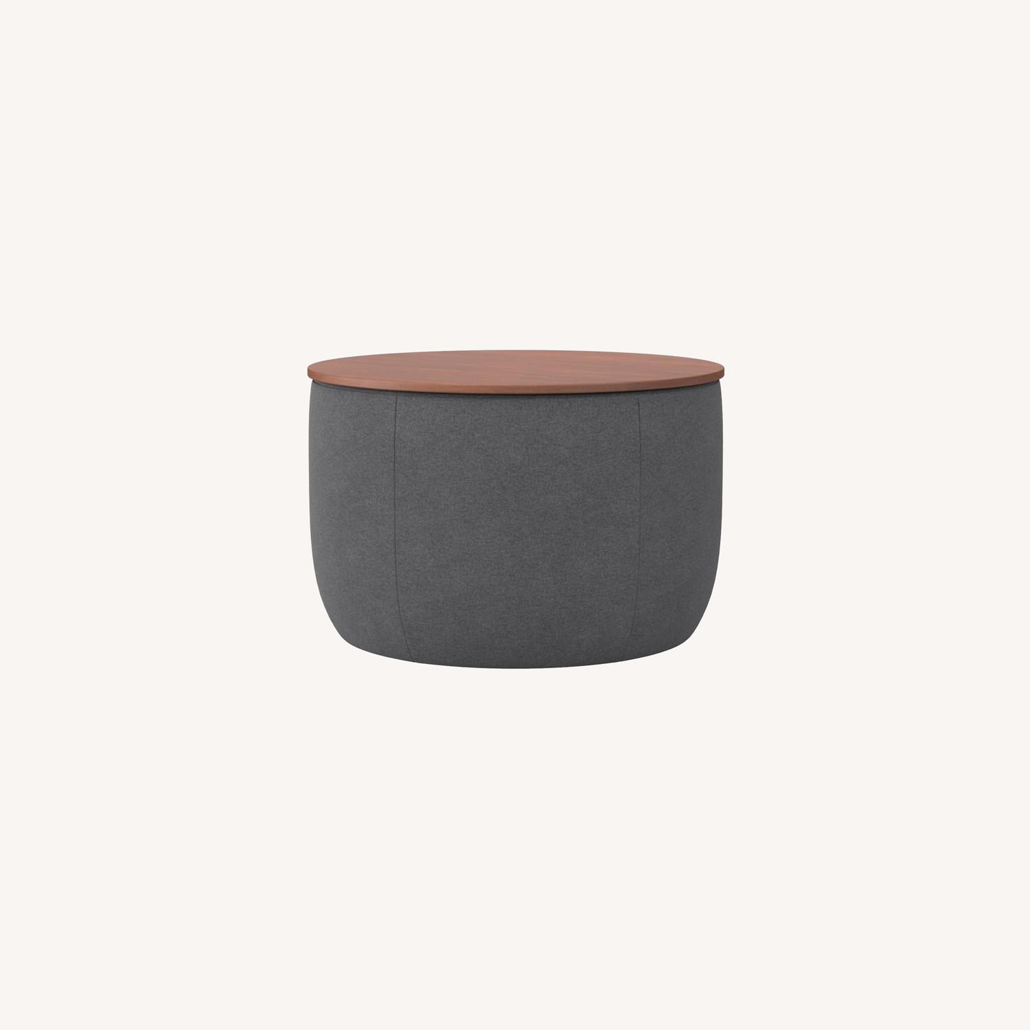 West Elm Upholstered Storage Ottoman - image-0