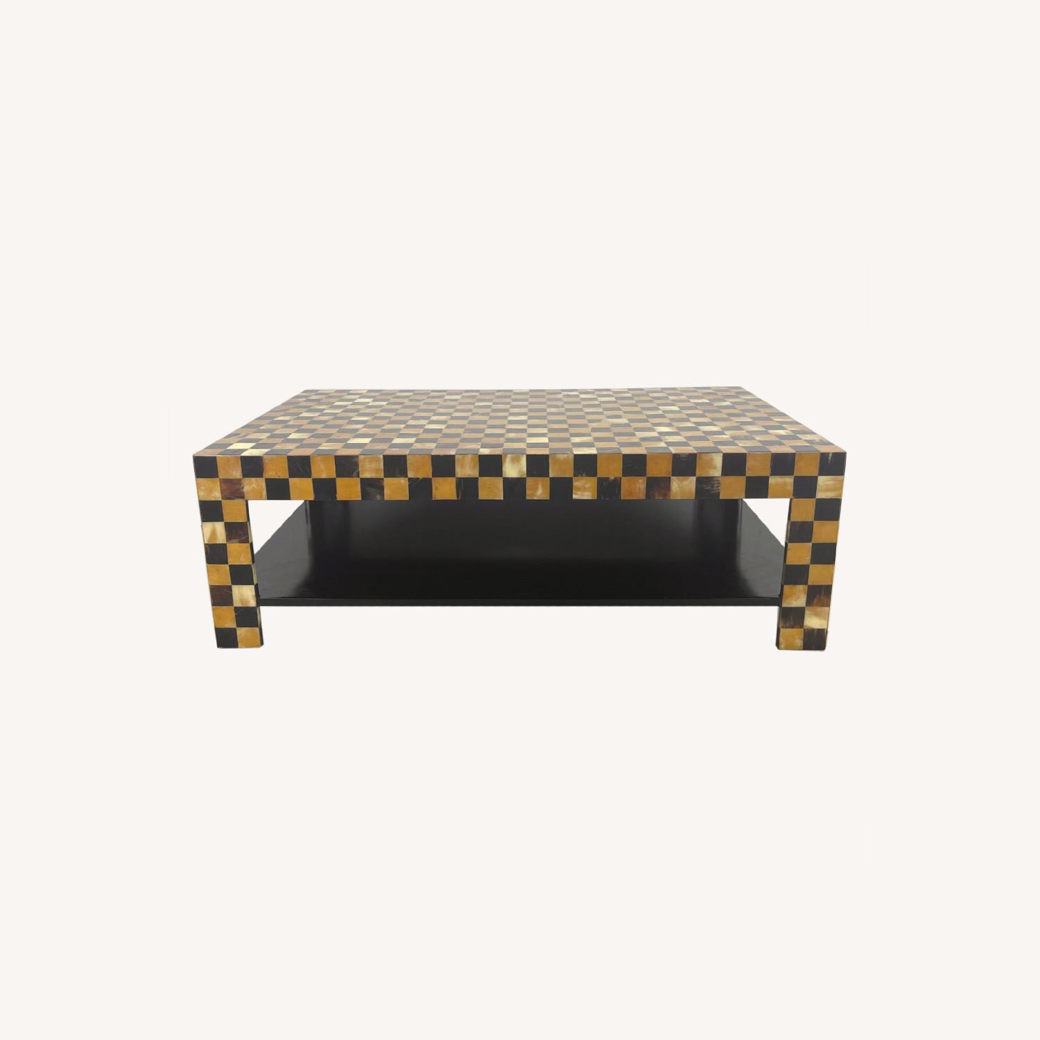 Modern Checkboard Coffee Table by Enrique Garcel - image-0