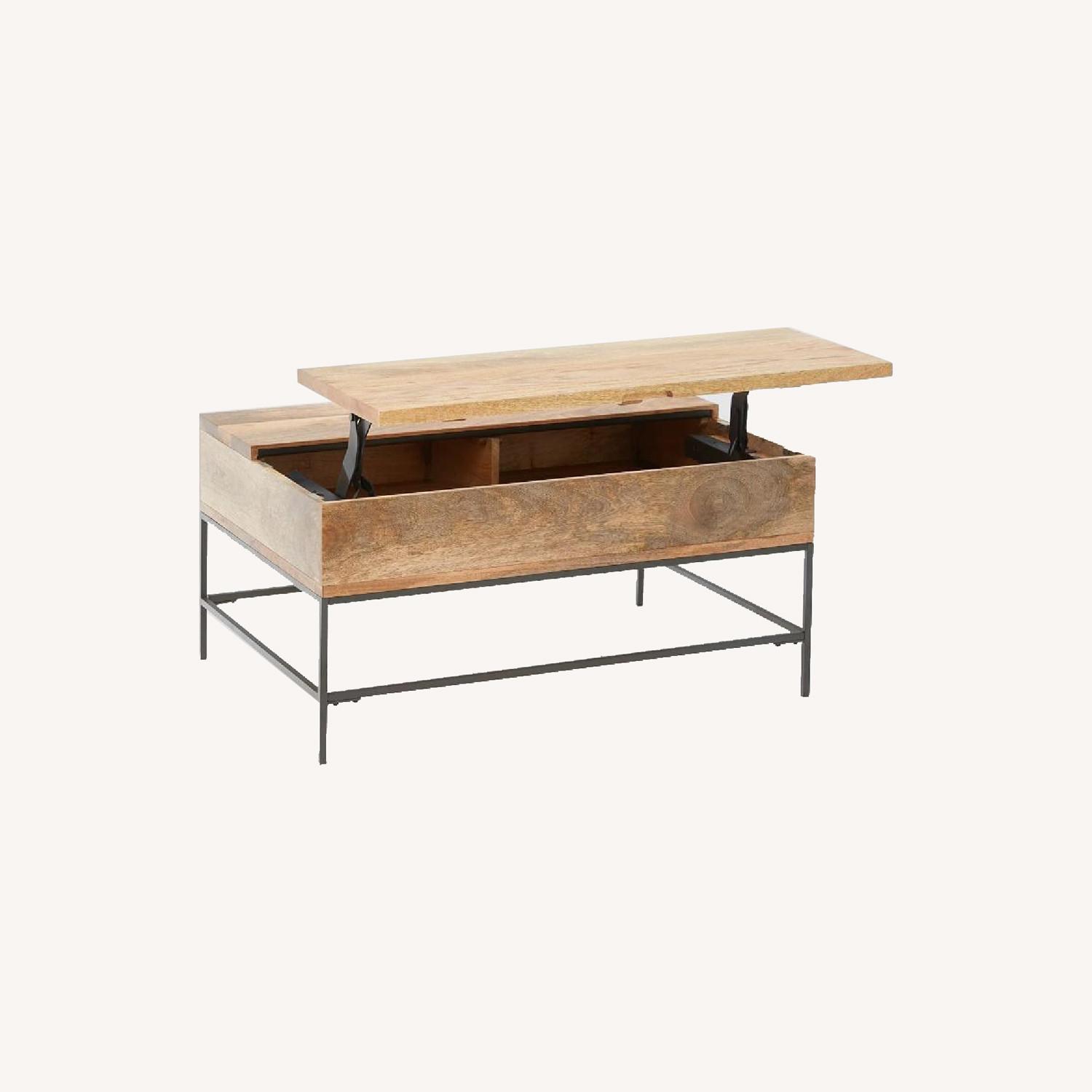 West Elm Industrial Storage Coffee Table Mango AptDeco
