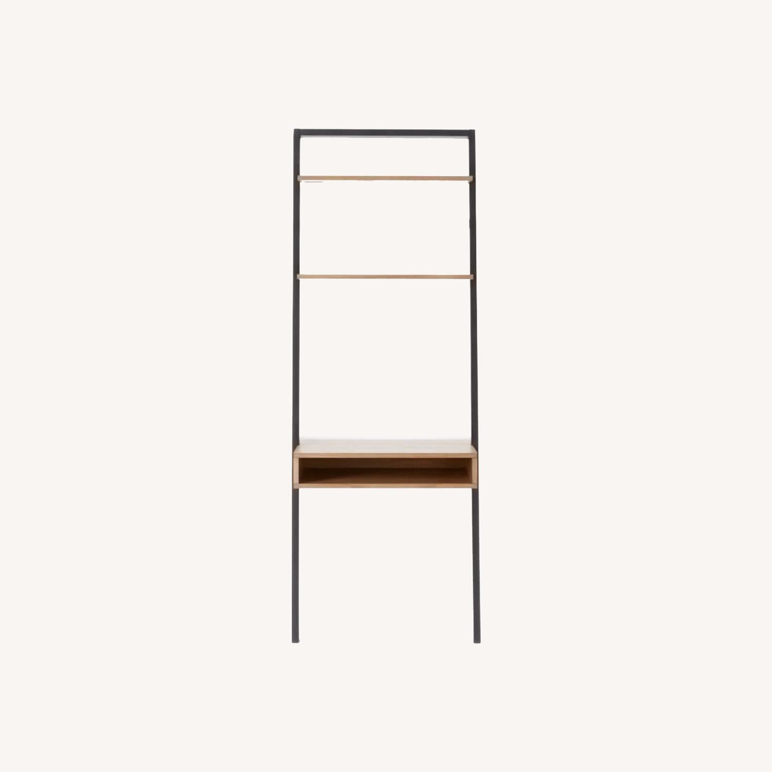 West Elm Ladder Shelf Wall Desk - image-0