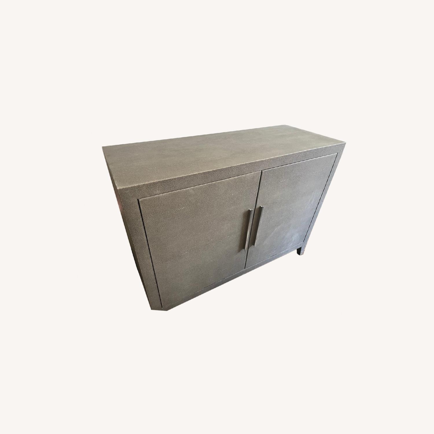 RH Graydon Shagreen Double Door Sideboard Shelf AptDeco