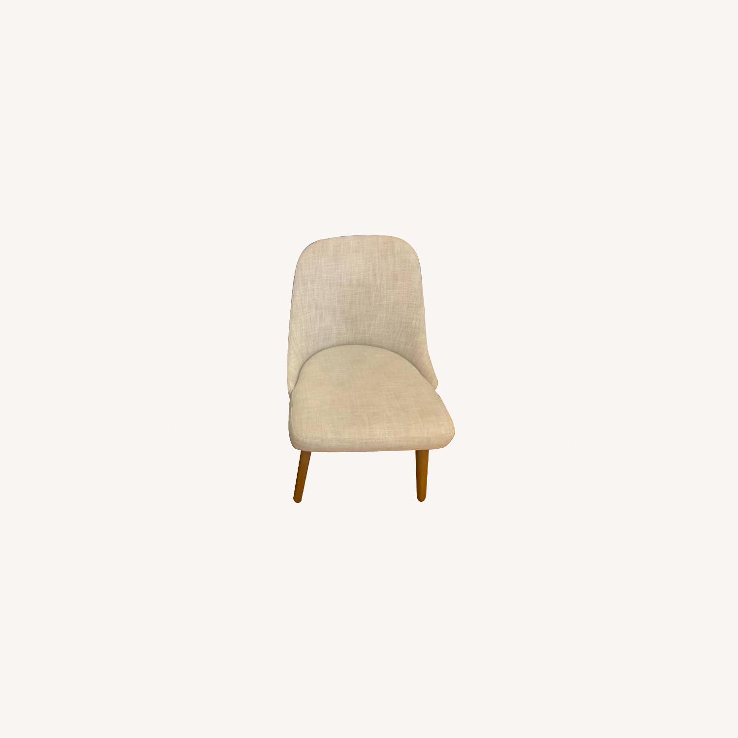 Four West Elm MidCentury Upholstered Dining Chair AptDeco
