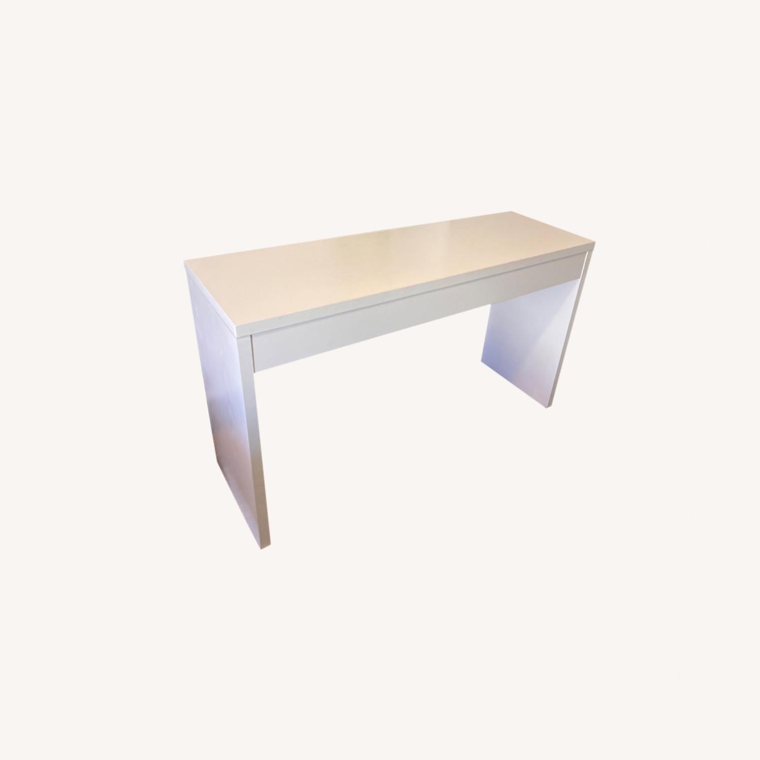 Target White Wood Console Table AptDeco