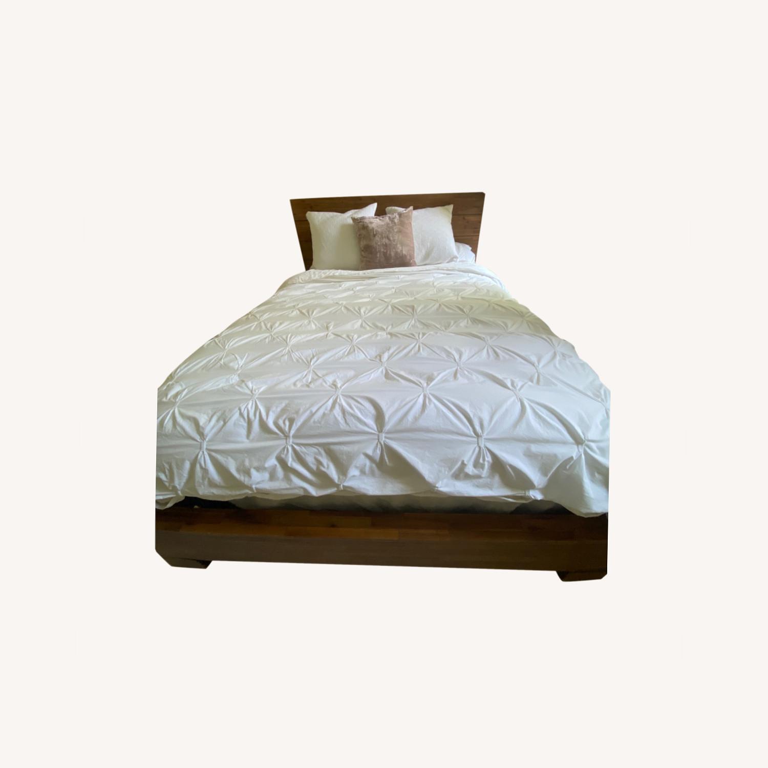 Macys Pine Wood Queen Size Bed AptDeco