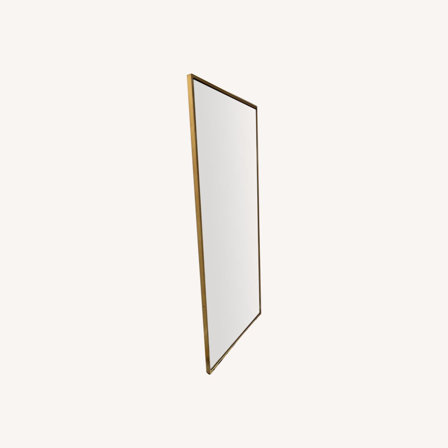 West Elm Gold Frame Floor Mirror AptDeco
