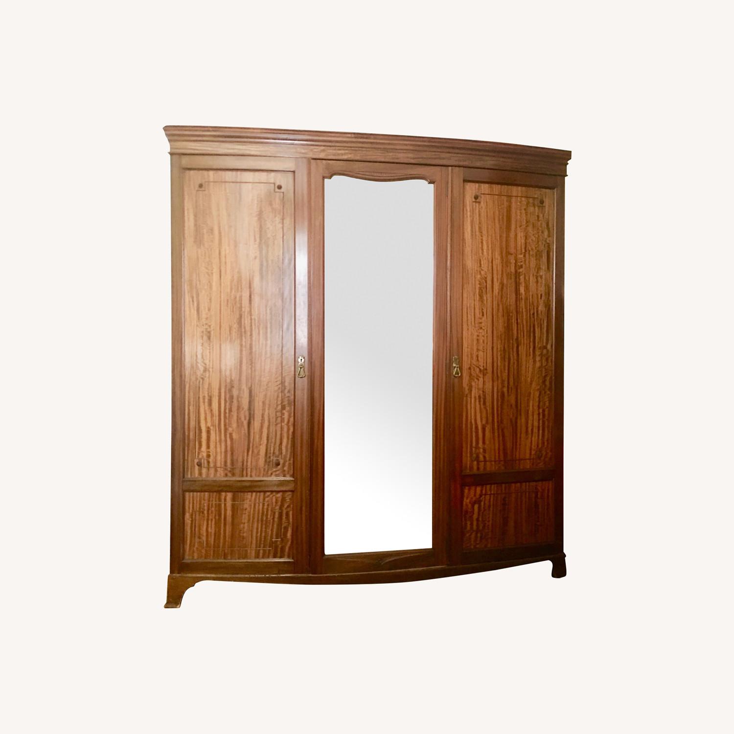 Victorian Mahogany Wardrobe with Mirror - image-14