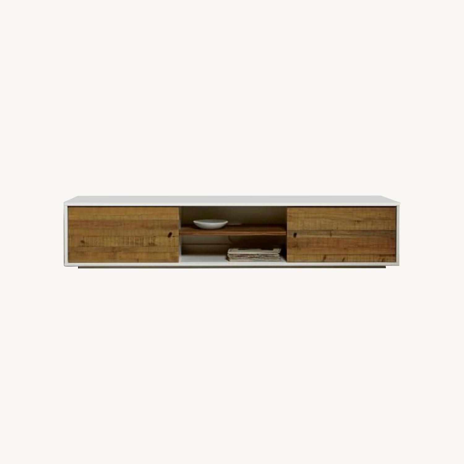 West Elm Reclaimed Wood + Lacquer Media Console AptDeco