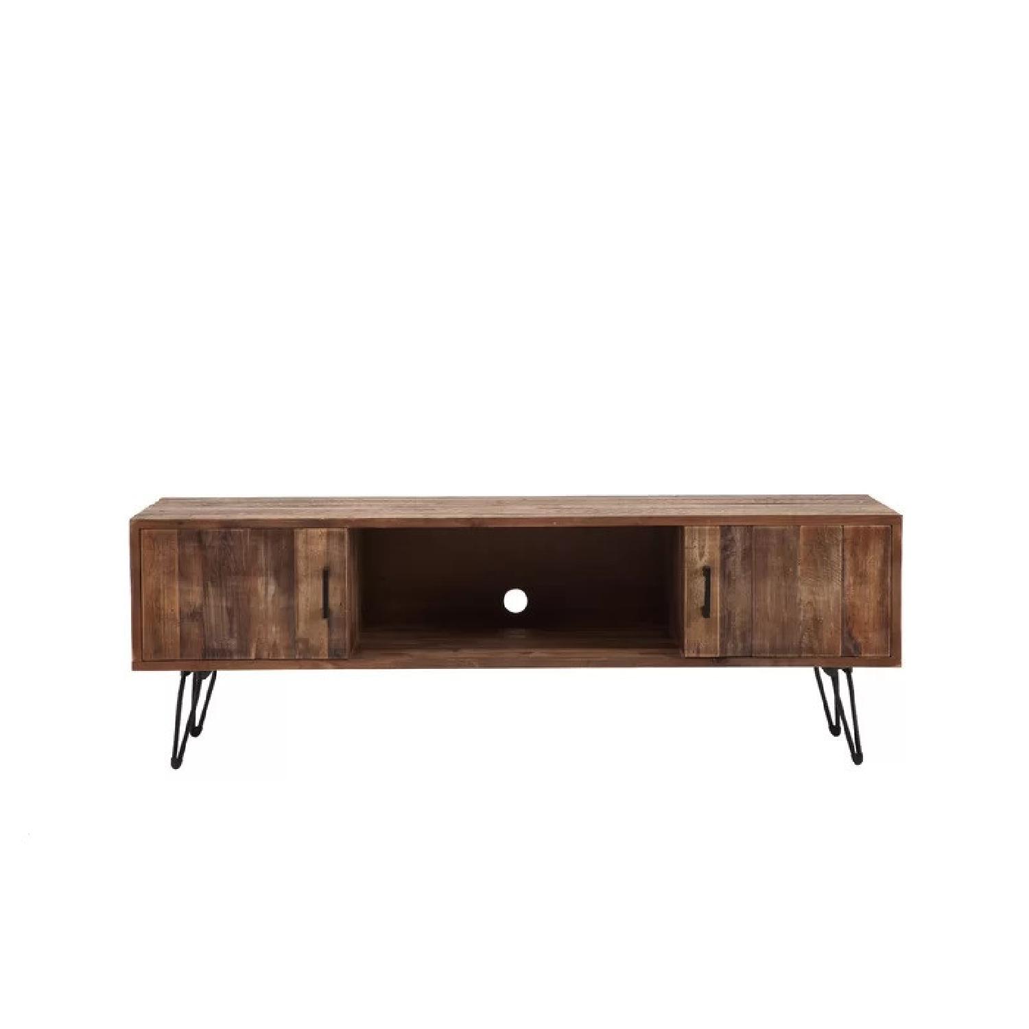 Wayfair Reclaimed Wood TV Stand AptDeco