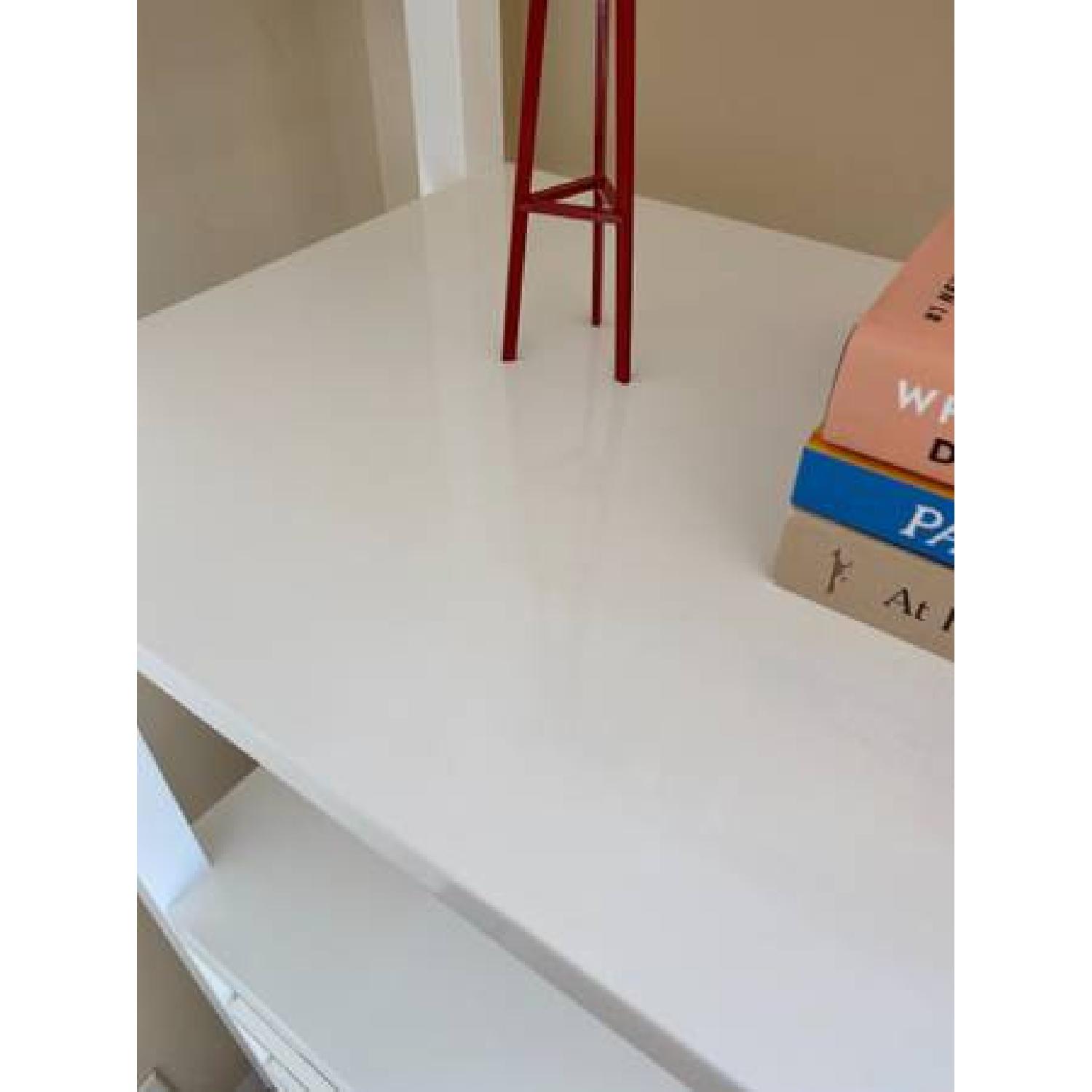 Crate & Barrel Spotlight White Bookcase - image-4
