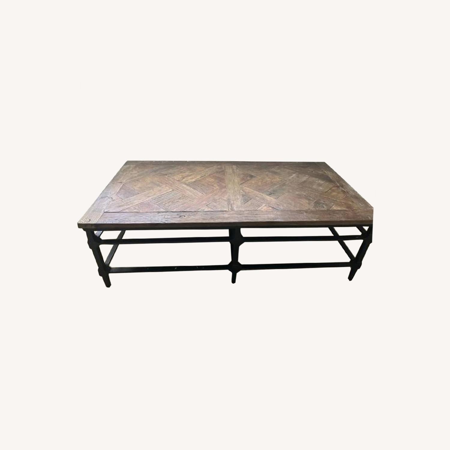 Pottery Barn Rectangular Reclaimed Wood Coffee Table AptDeco
