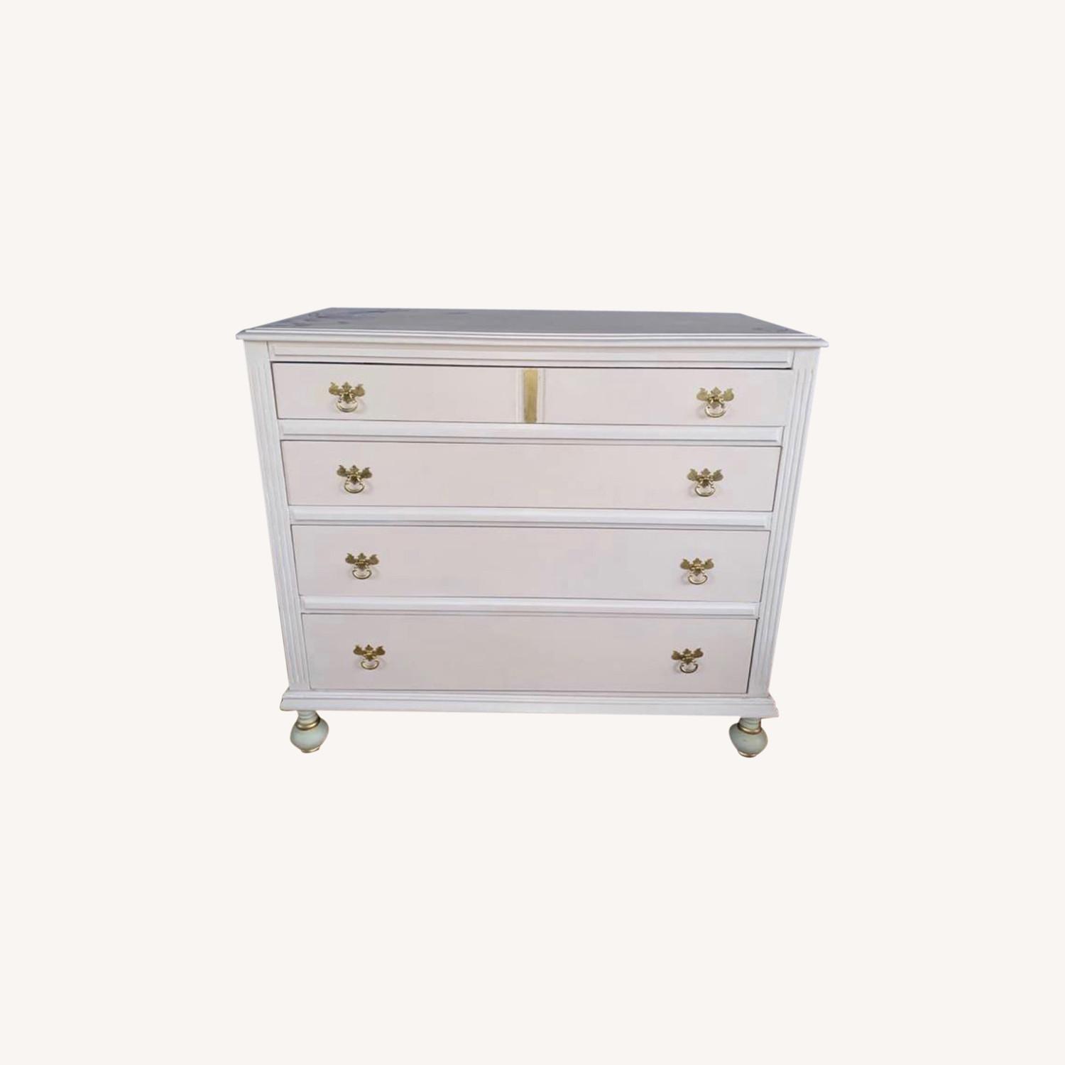 Antique Four Drawer Dresser Hand Painted - image-0