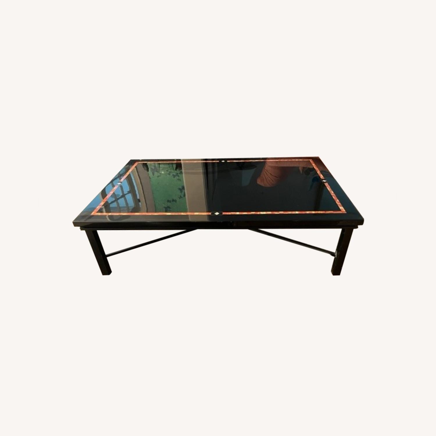 Unique Black and Brown Coffee Table AptDeco