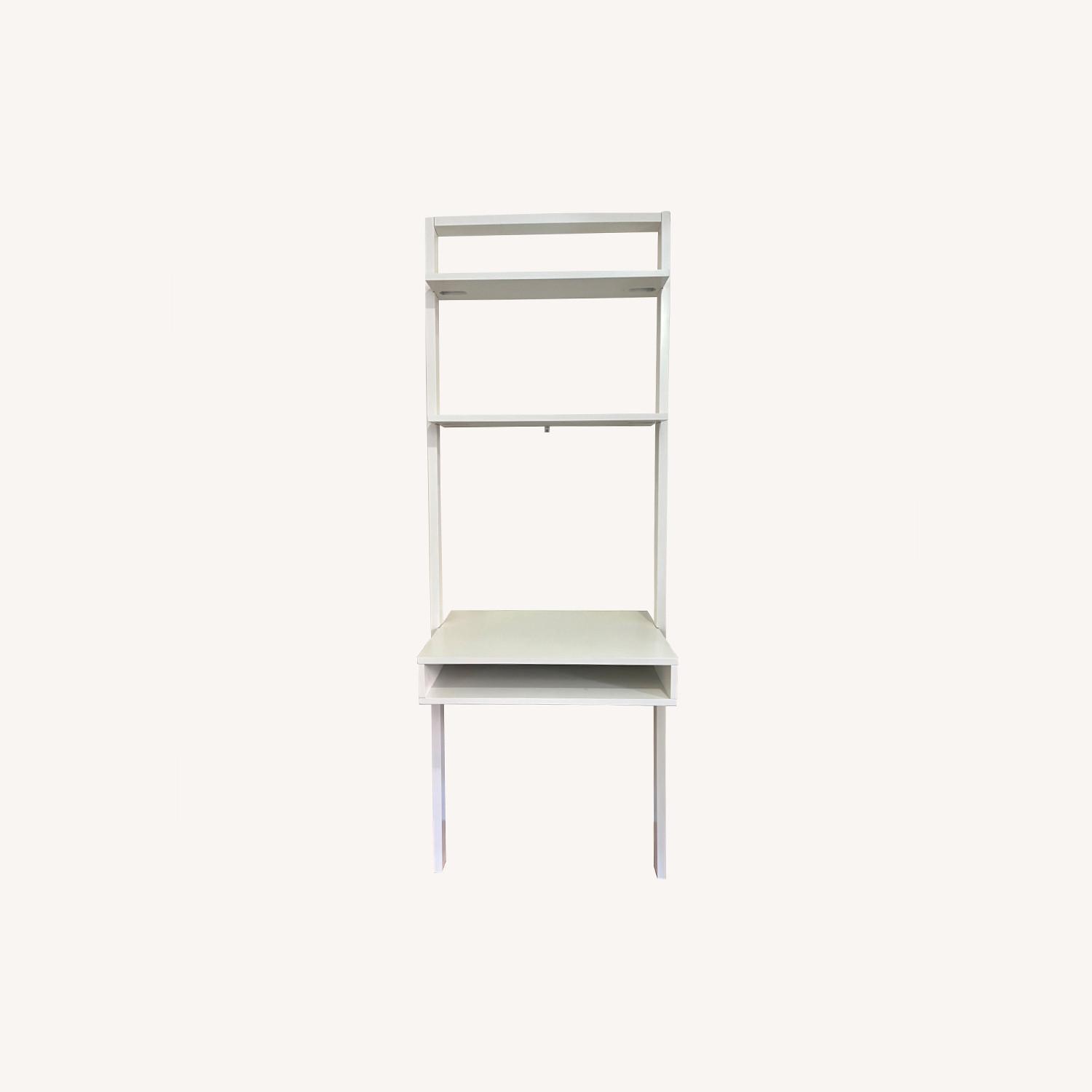 West Elm Ladder Shelf Wall Desk - image-0