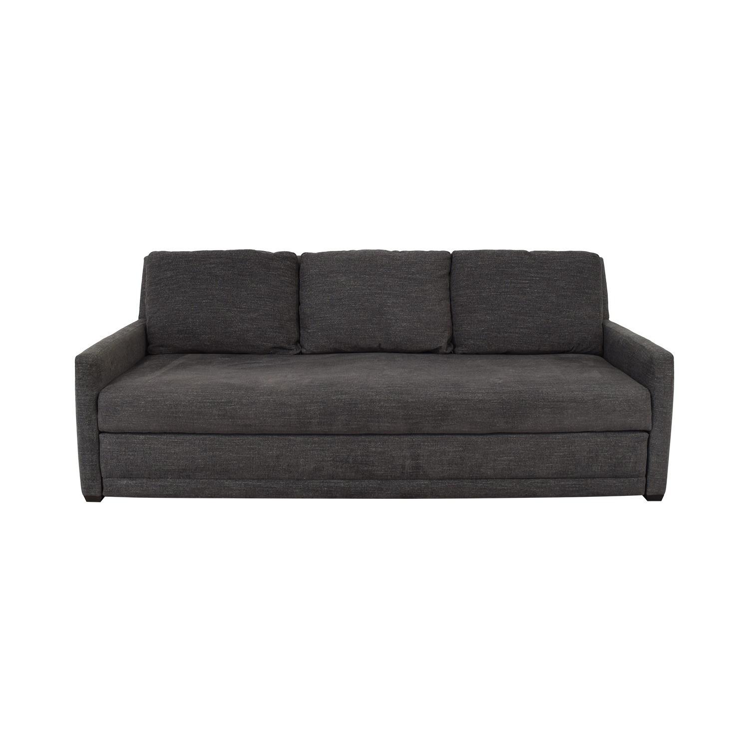 Crate & Barrel Reston Sleeper Sofa Dark Gray - image-4