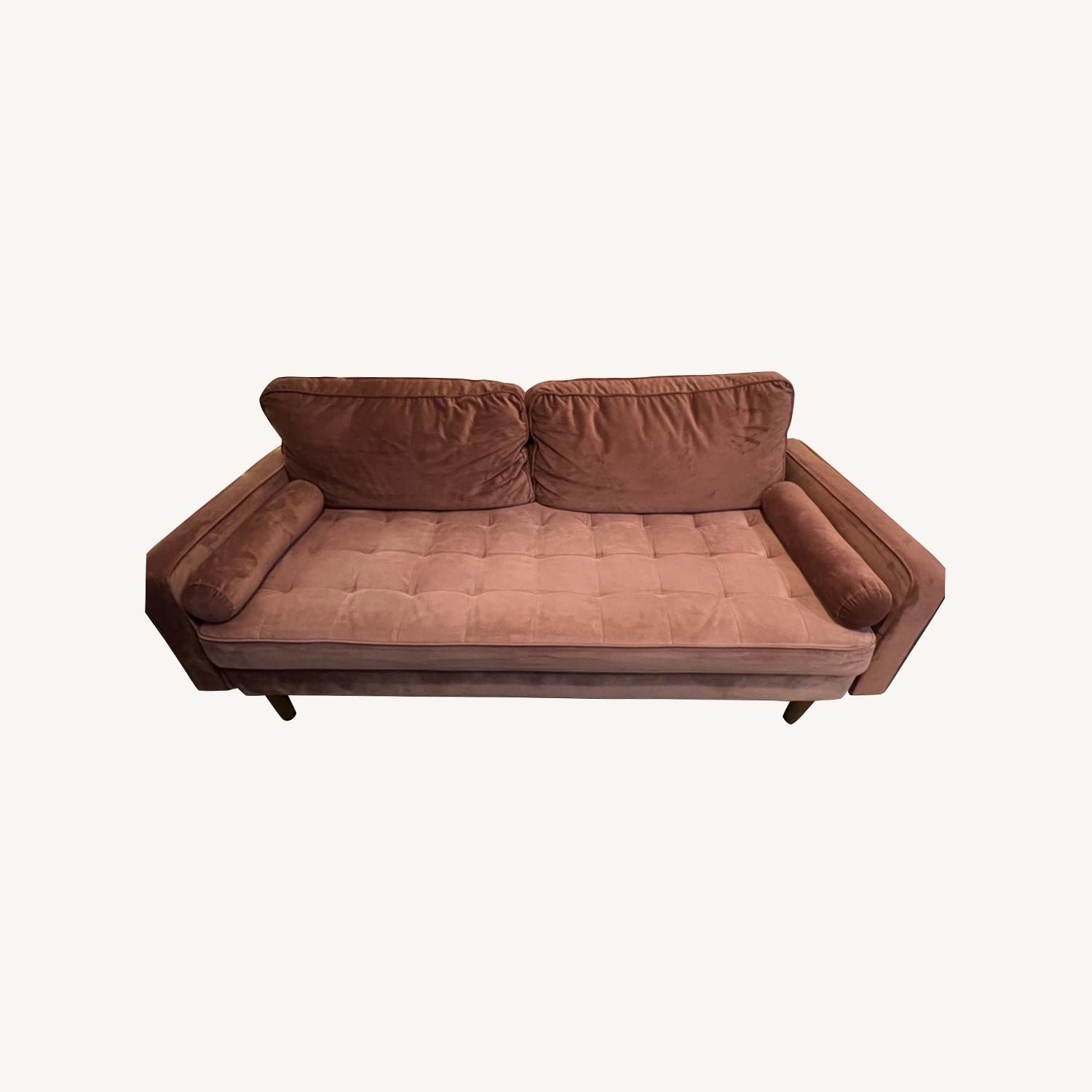 Modern Cozy Wine Sofa AptDeco