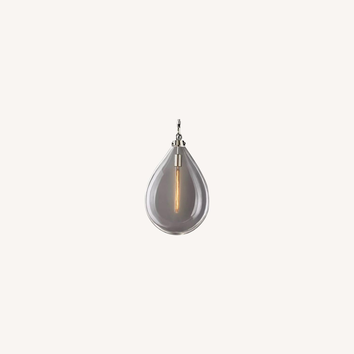 Restoration Hardware TEARDROP Glass Pendant AptDeco