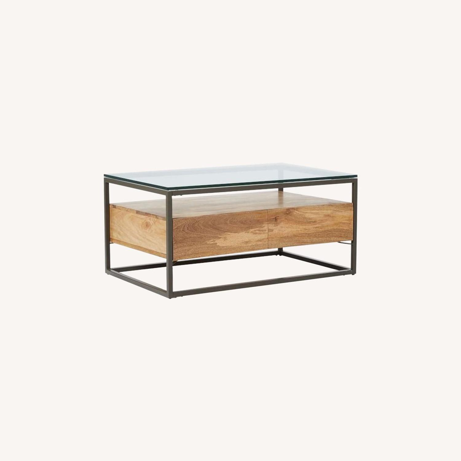 West Elm Storage Coffee Table AptDeco