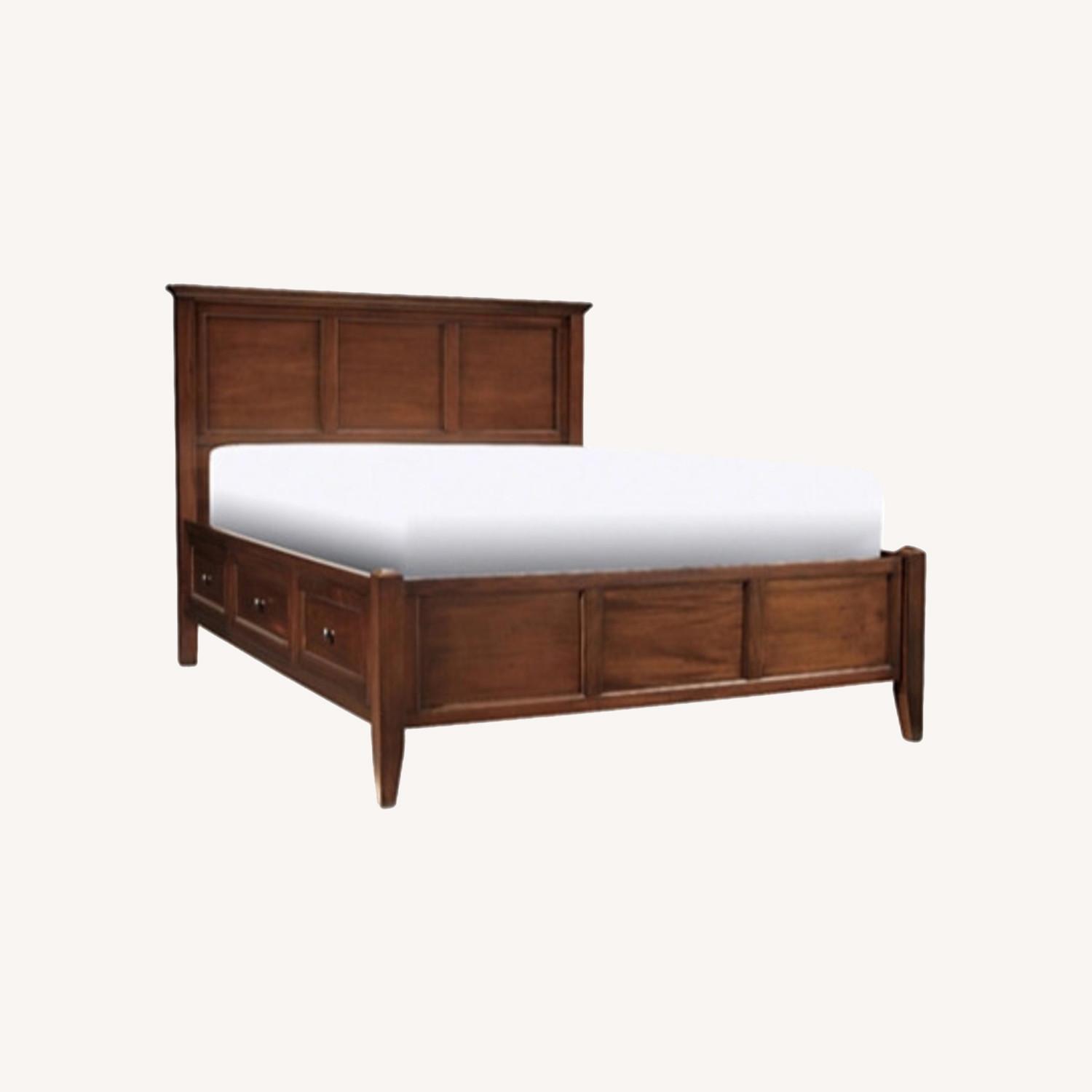 Raymour & Flanigan Storage Platform Bed AptDeco