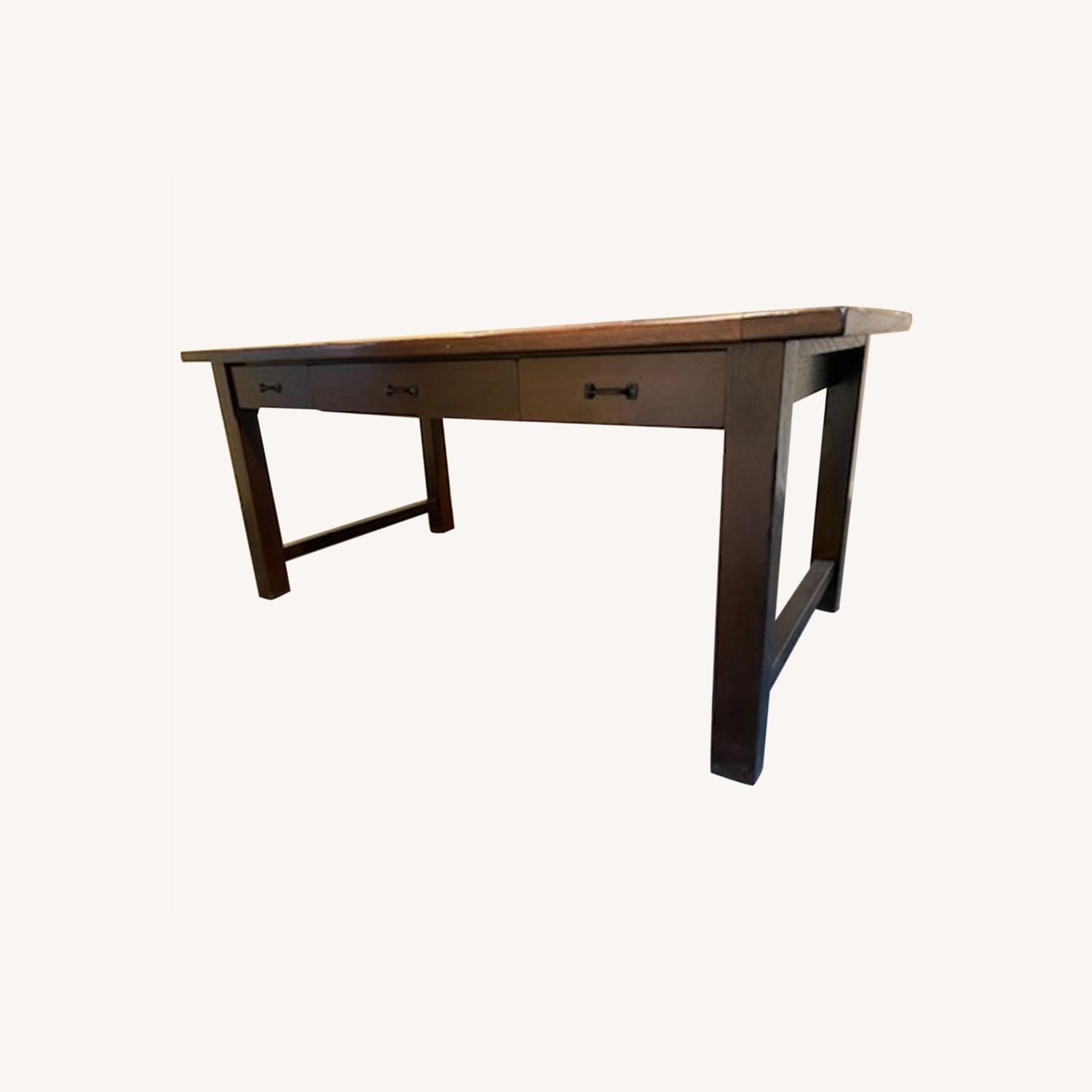 Pottery Barn Lucas Solid Oak Desk - image-0