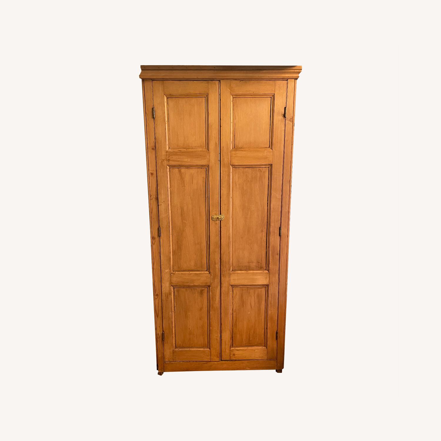 Antique Pine Armoire AptDeco