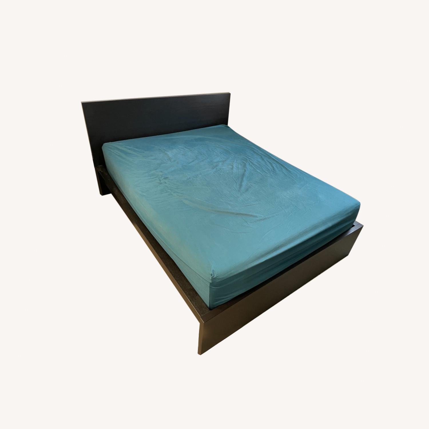 IKEA Queen Sized Solid Wood Bed Frame - image-0