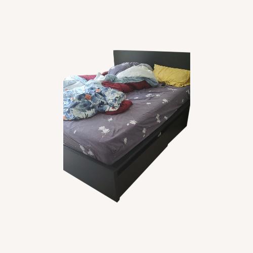 Used IKEA Queen Size Bed with 4 Storage Drawers for sale on AptDeco