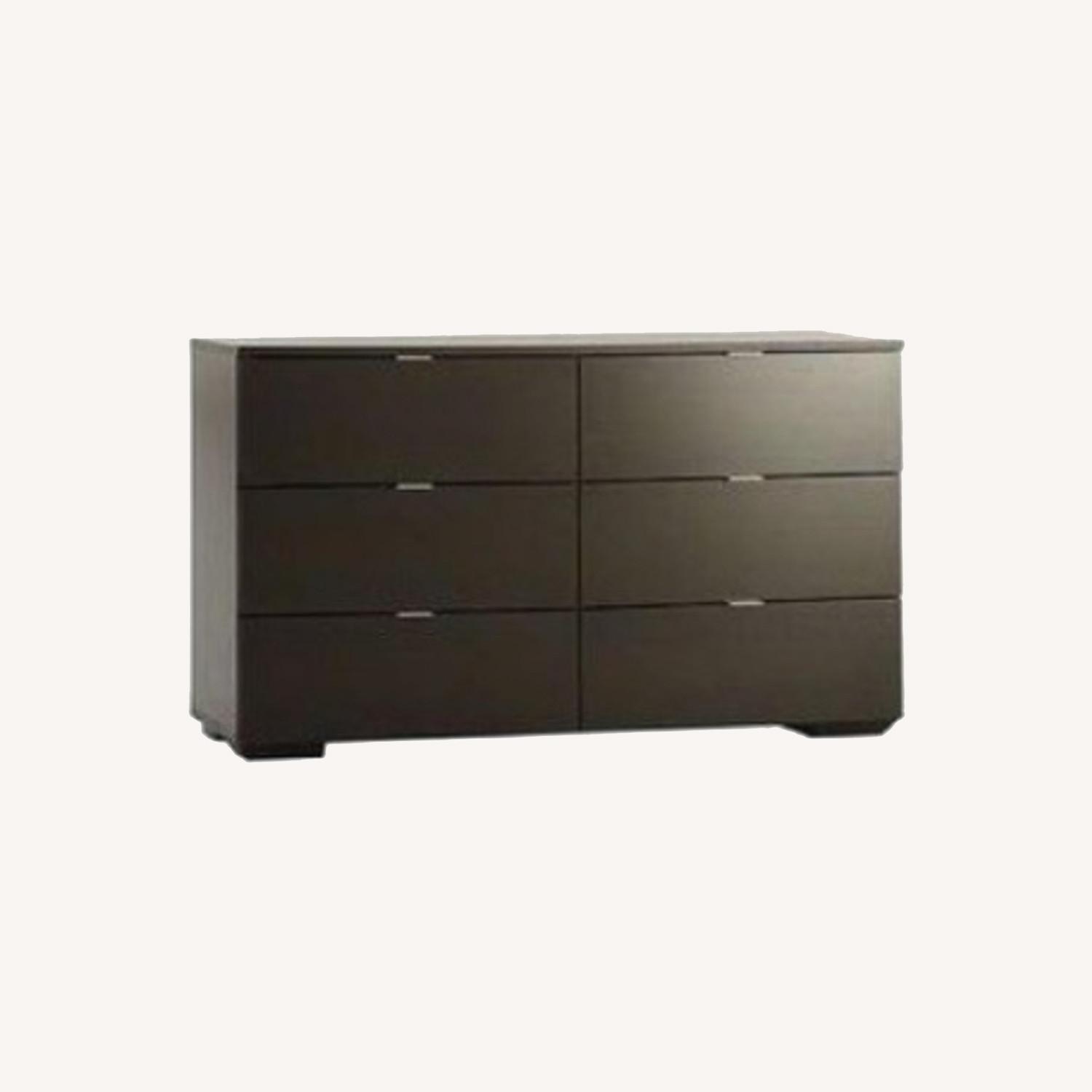 West Elm Sturdy Black 6Drawer Dresser AptDeco