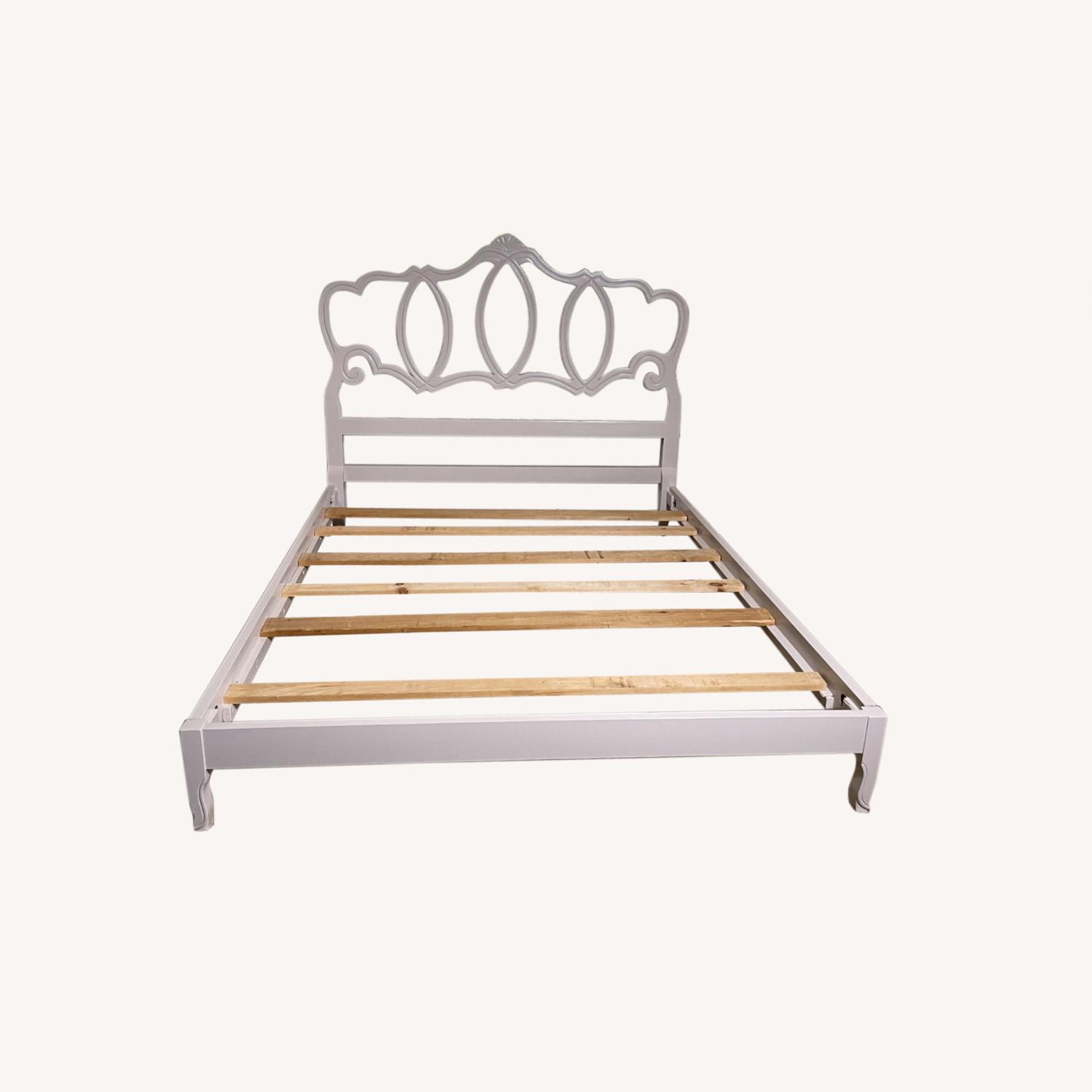 Mid Century French Provincial Headboard and Frame - image-0