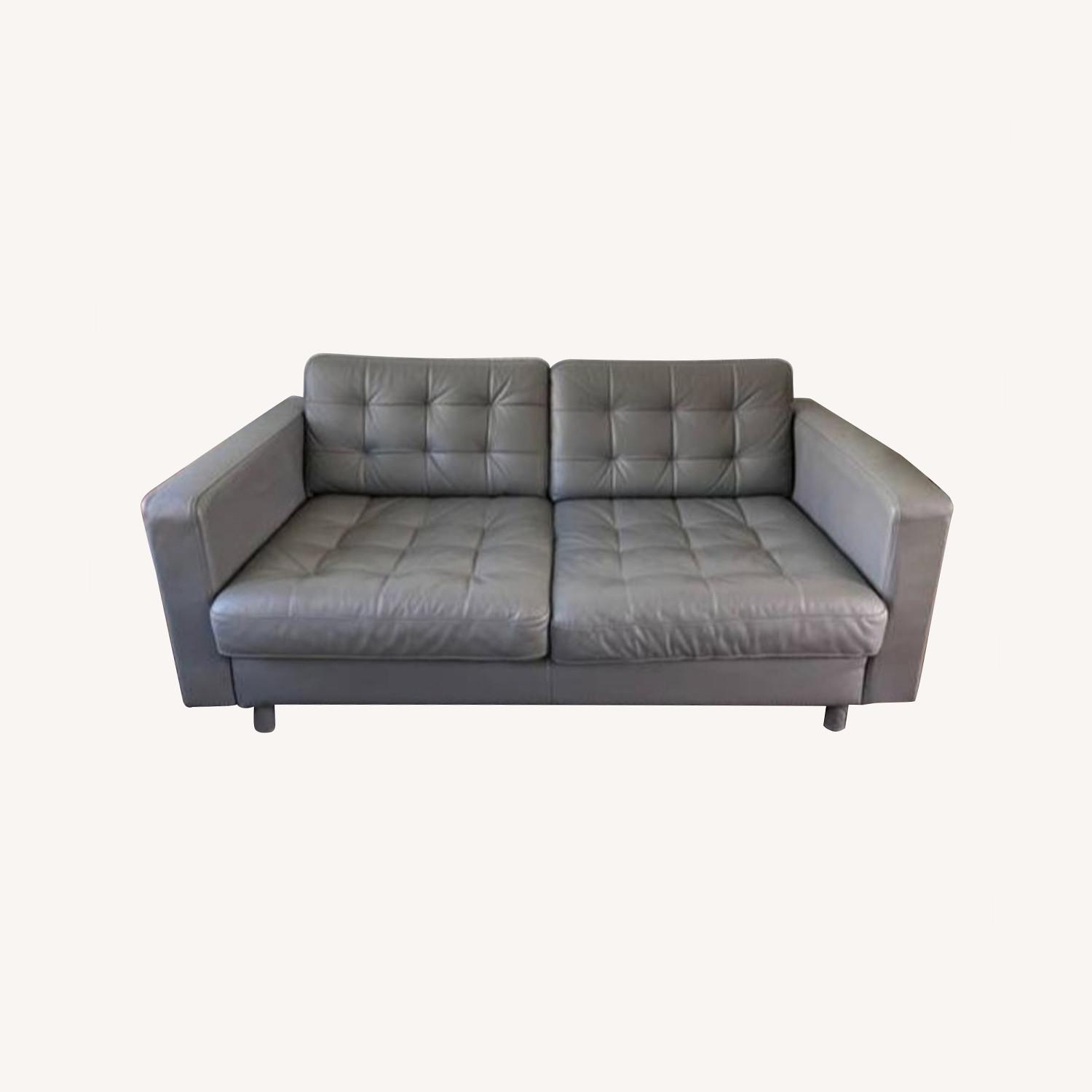 IKEA Grey Leather MORABO Couch AptDeco