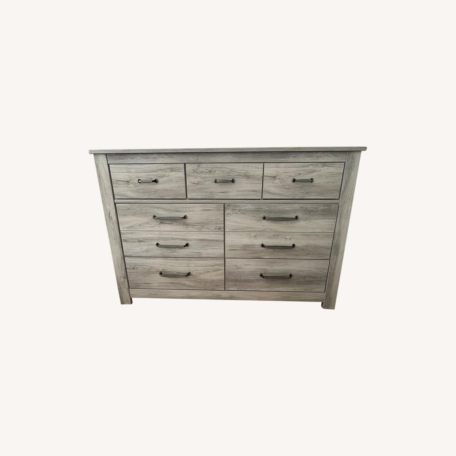 Light Grey Wood Dresser AptDeco